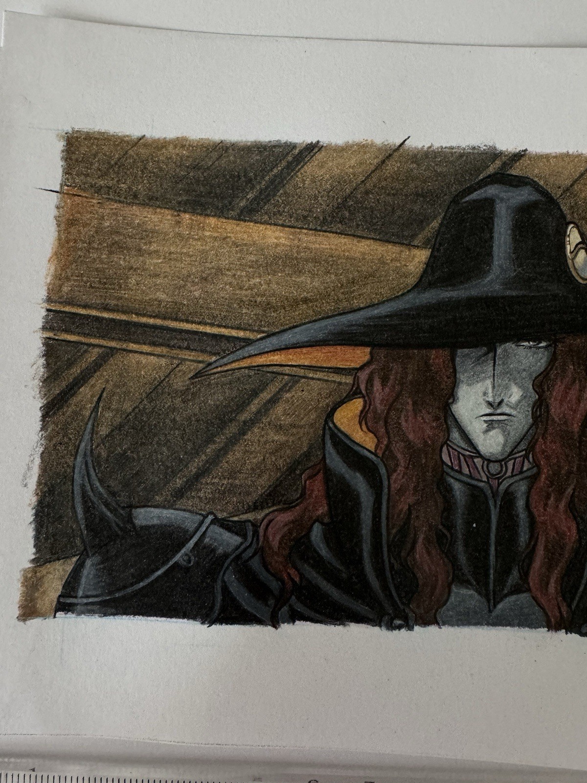 Original anime drawing, manga, illustration, fanart unique, Vampire Hunter D