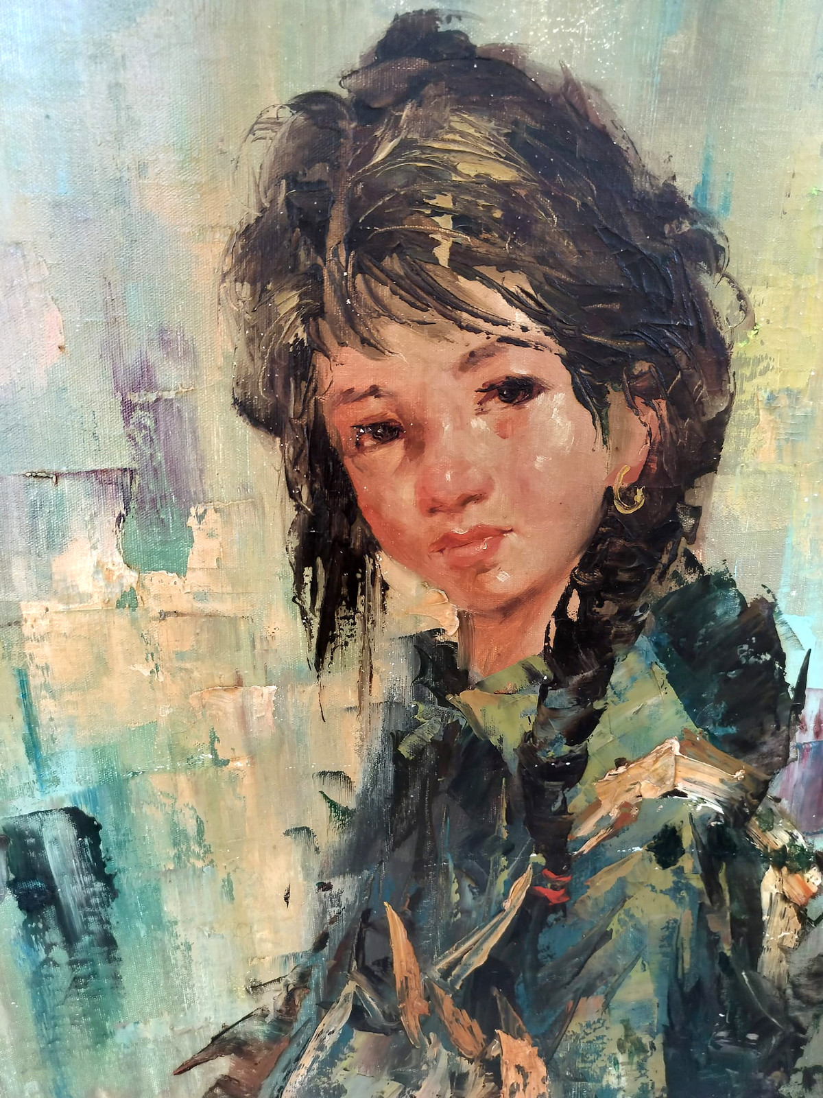 Marilyn Bendell attributed, Moon Song, Oil/Canvas, 35″ x 29″.
