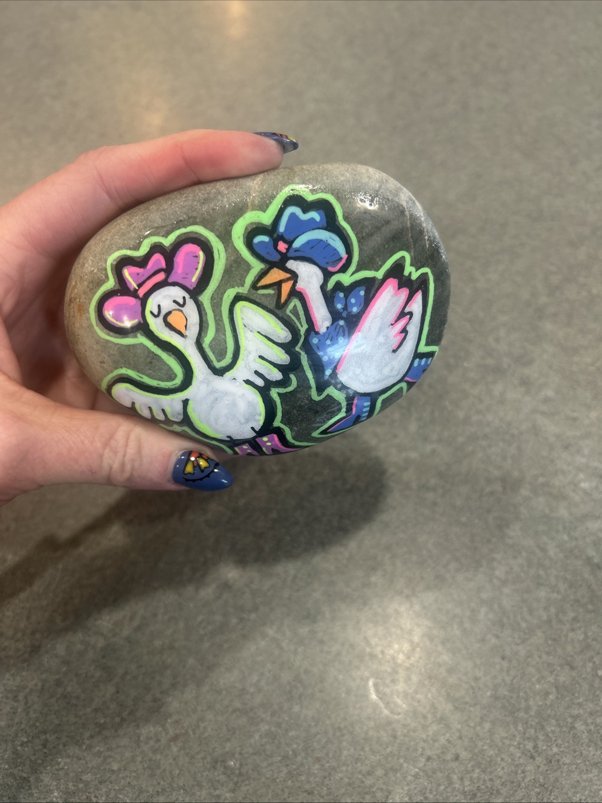 silly goose Rock Art
