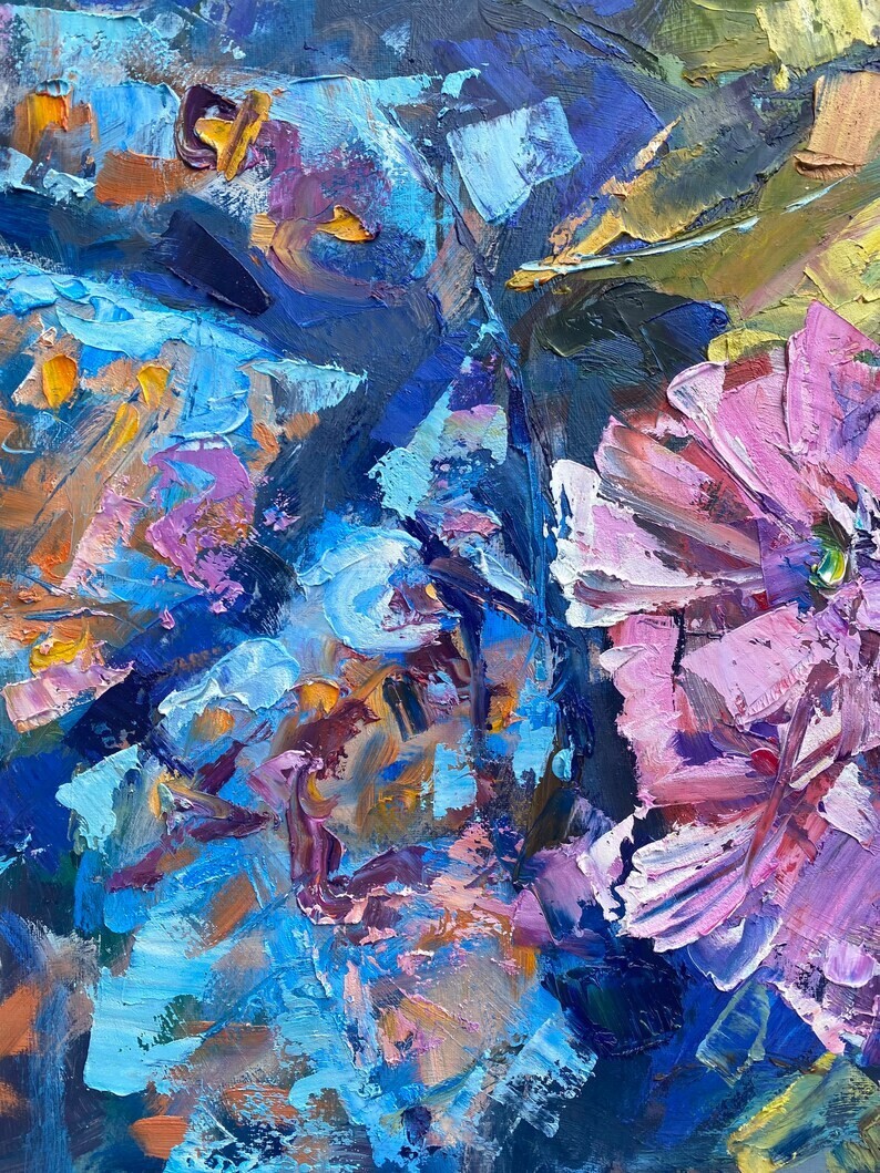 Cherry Blossom Japanese Cherry Flowers Pink Sakura Tree Oil Painting 24×30 inch