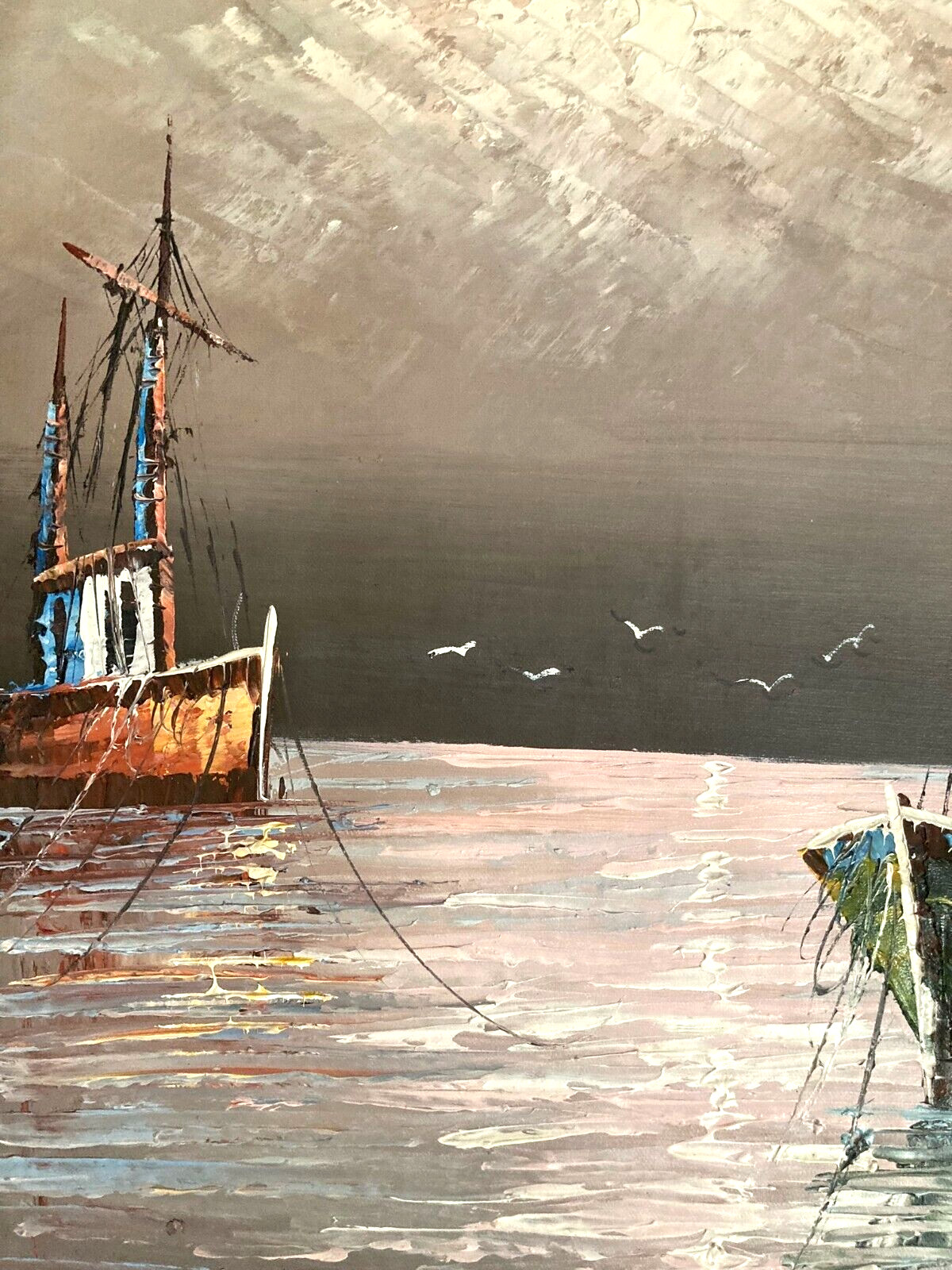 Harbor Boat Scene
