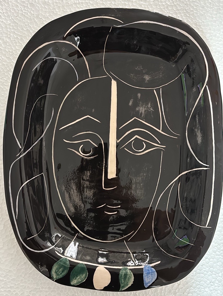 Pablo Picasso – Madoura edition ceramic plate ‘Visage de Femme’