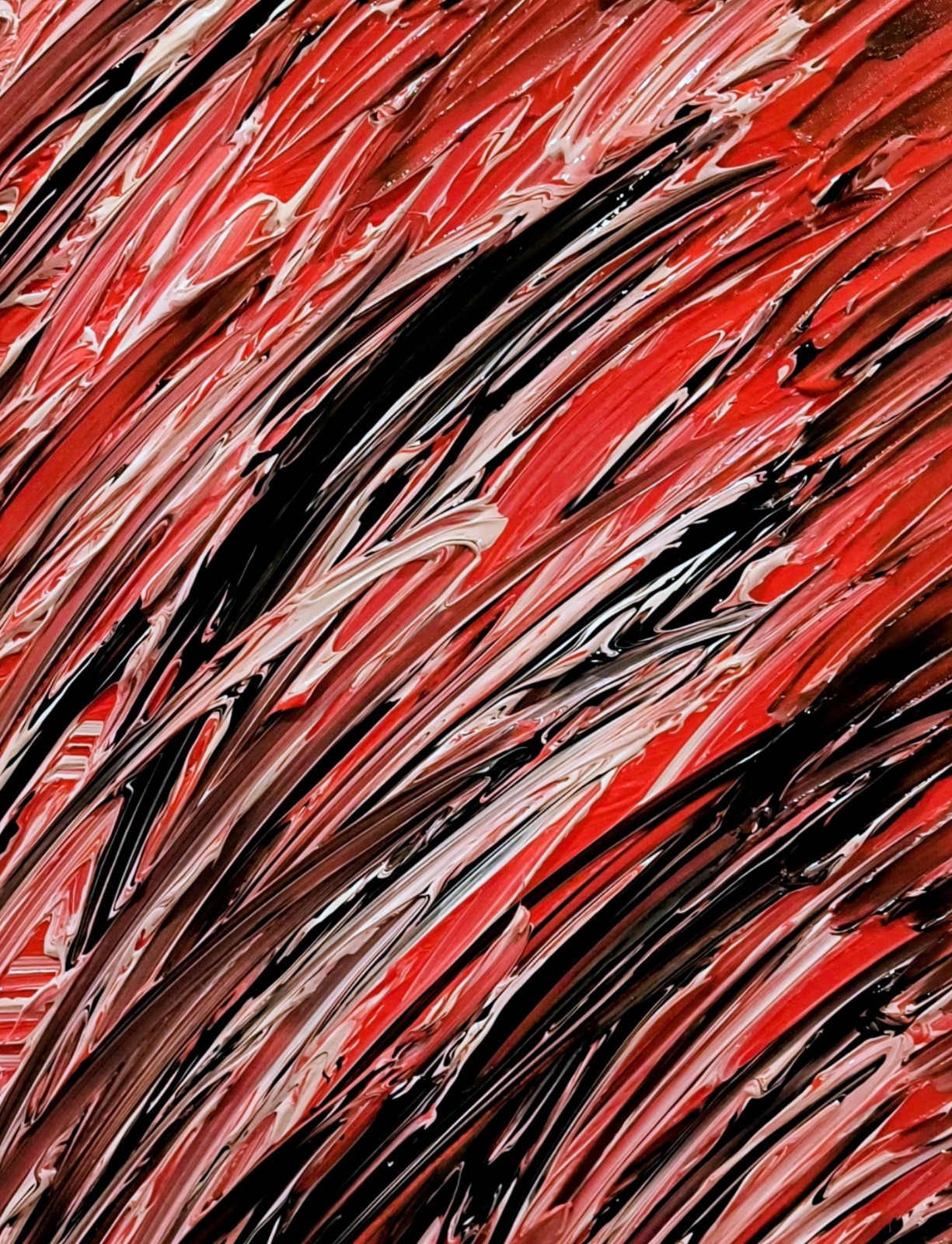 Trey Coppland, Tropical Night Abstract Acrylic, 24×30 in, 2026 Signed