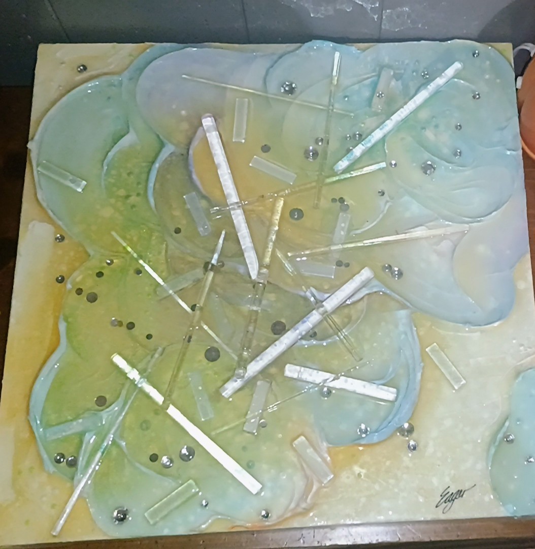 Crystal Clouds Resin Art