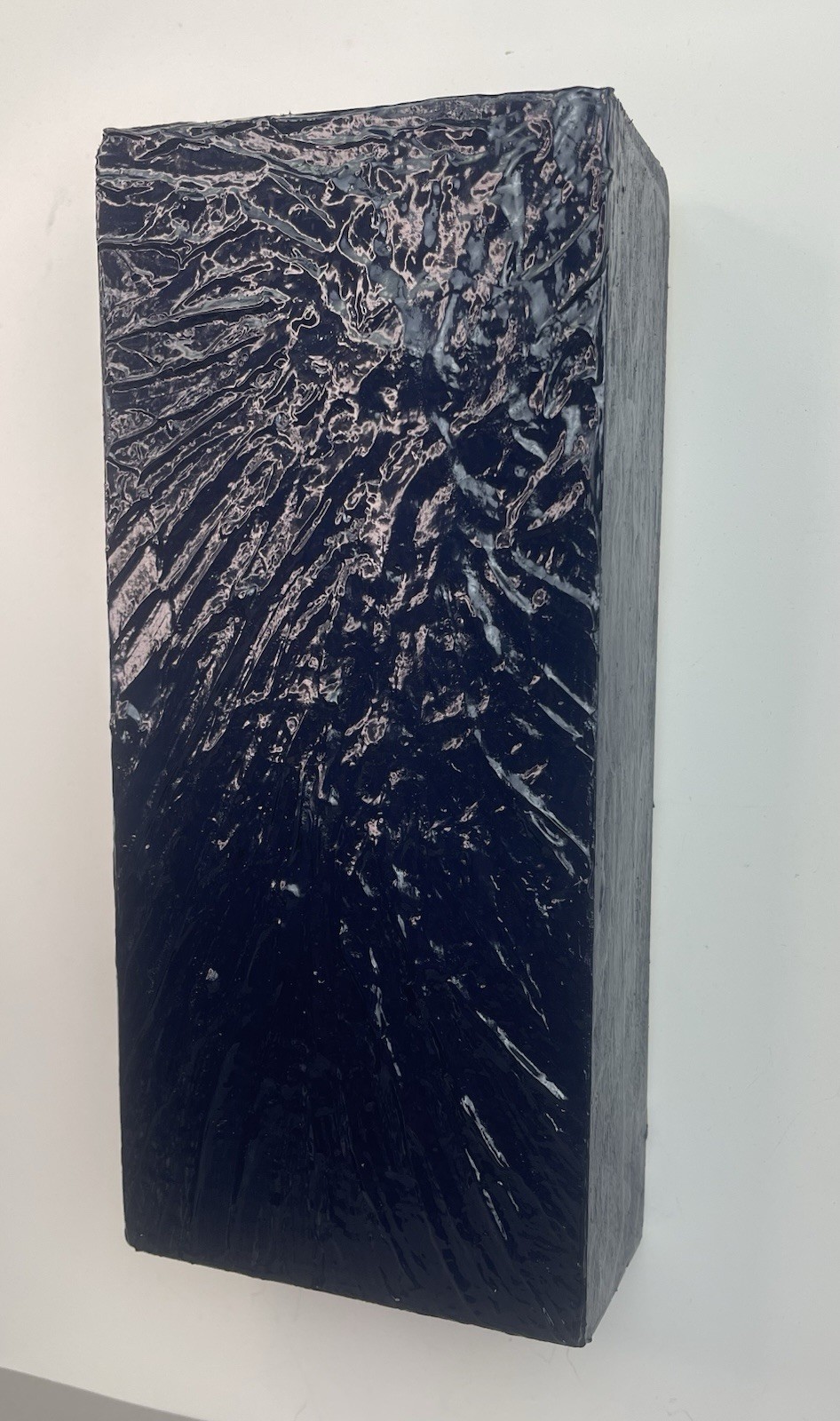 Blue Object, American Minimalist Painting Sculpture Signed