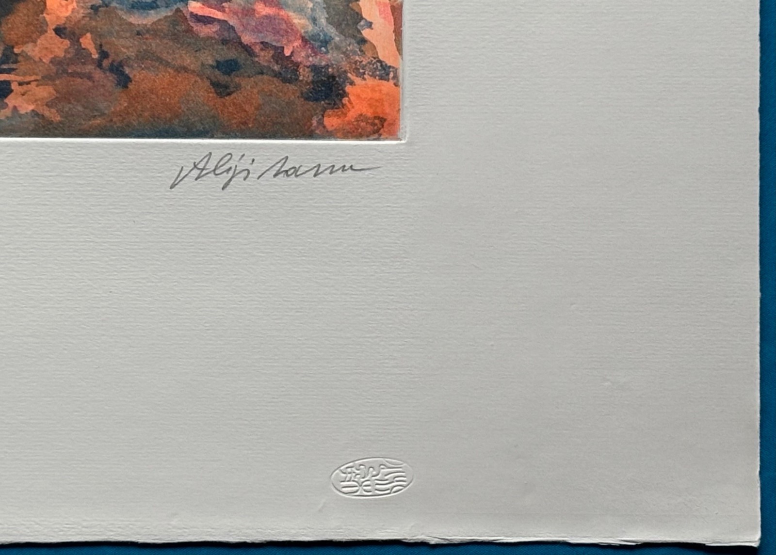 Aligi Sassu Signed Untitled Original Lithograph Limited Edition