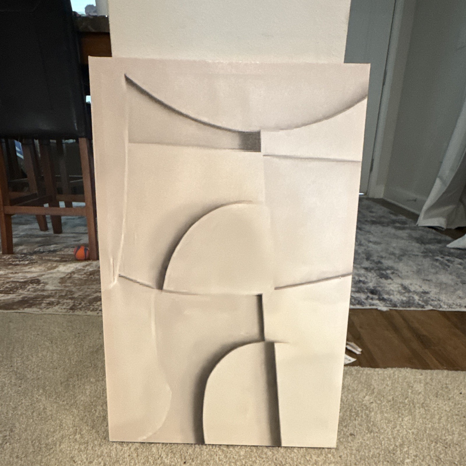 Abstract Modern Canvas Painting, Medium Unframed Single Piece 15 in x 30 in