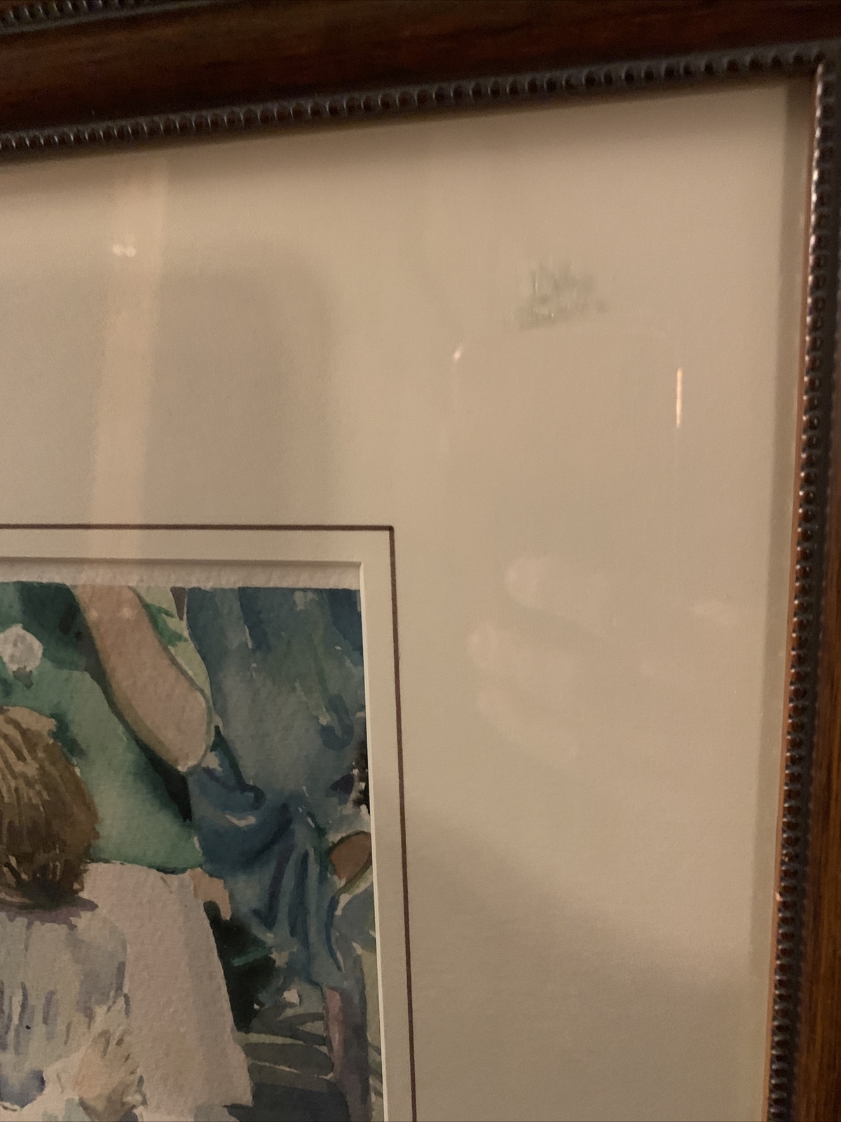 RAIMOND DEL NOCE SIGNED FRAMED ORIGINAL WATERCOLOR PAINTING OF CHILDREN AT PLAY