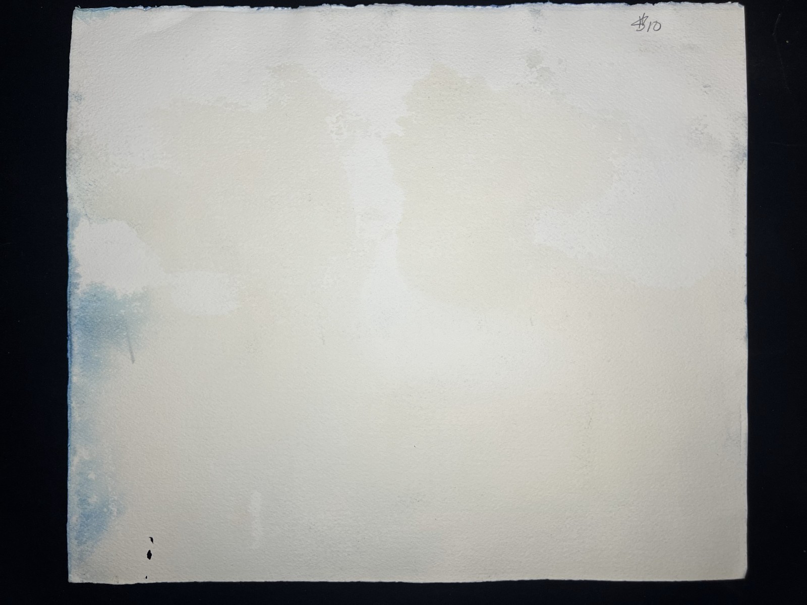 Landscape with Snow Mountain–Mid 20th Century Watercolor–Charlotte Hoffman