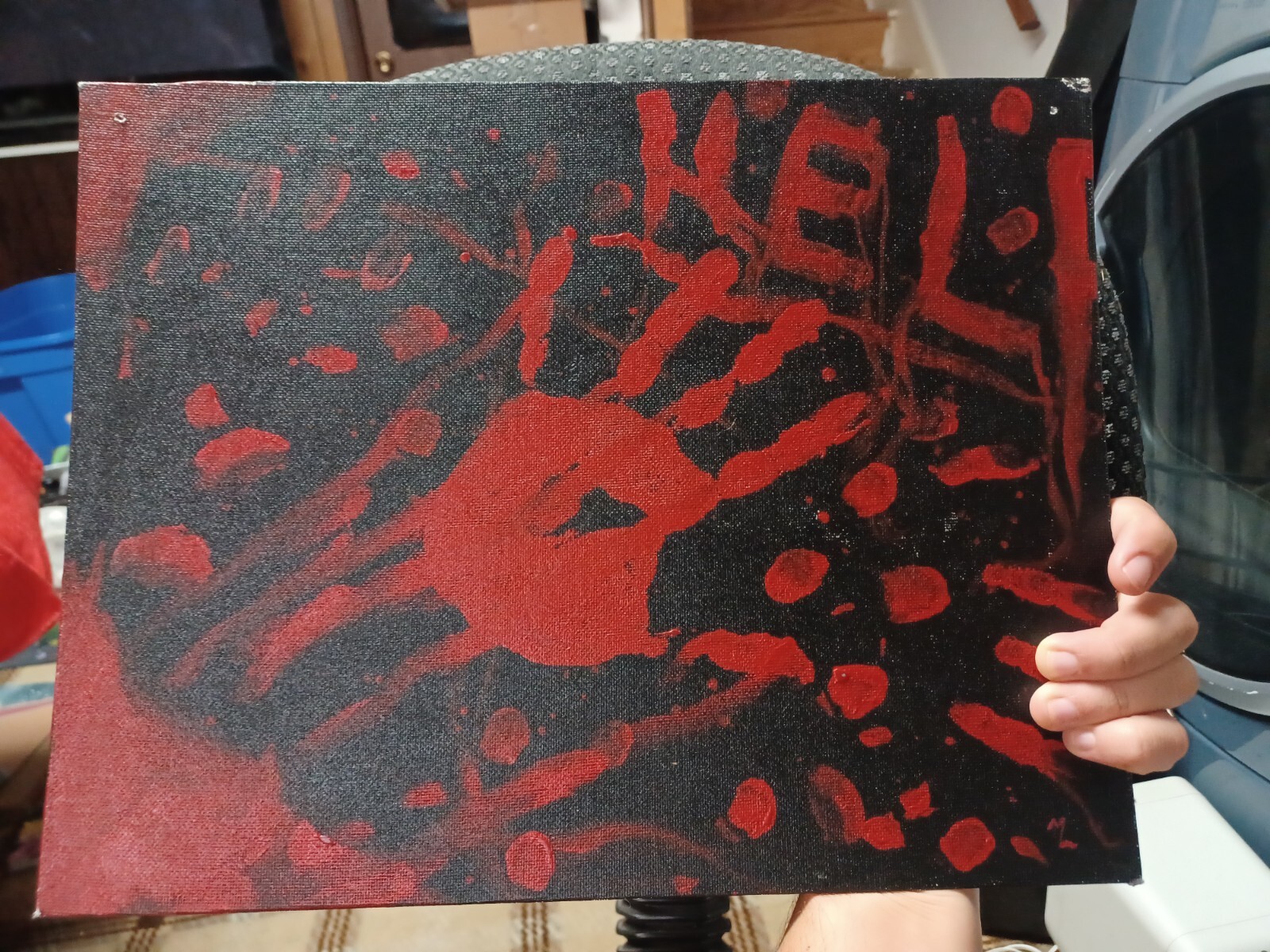 «Help» painting original