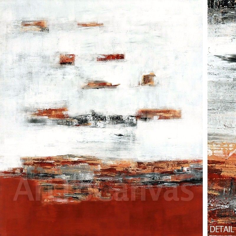 35″x41″ TROUVAILLE IV by SYLVIA GOEBEL WHITE TEXTURE CANVAS