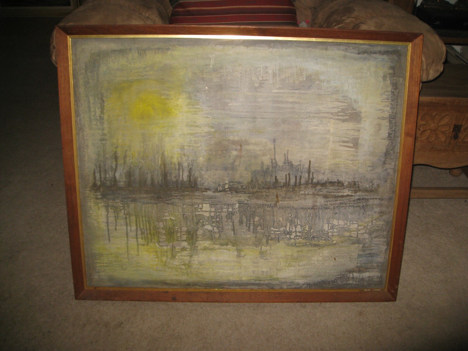 Helen Fisher Fantasy Island Landscape 23 3/4″ x 29 3/4″