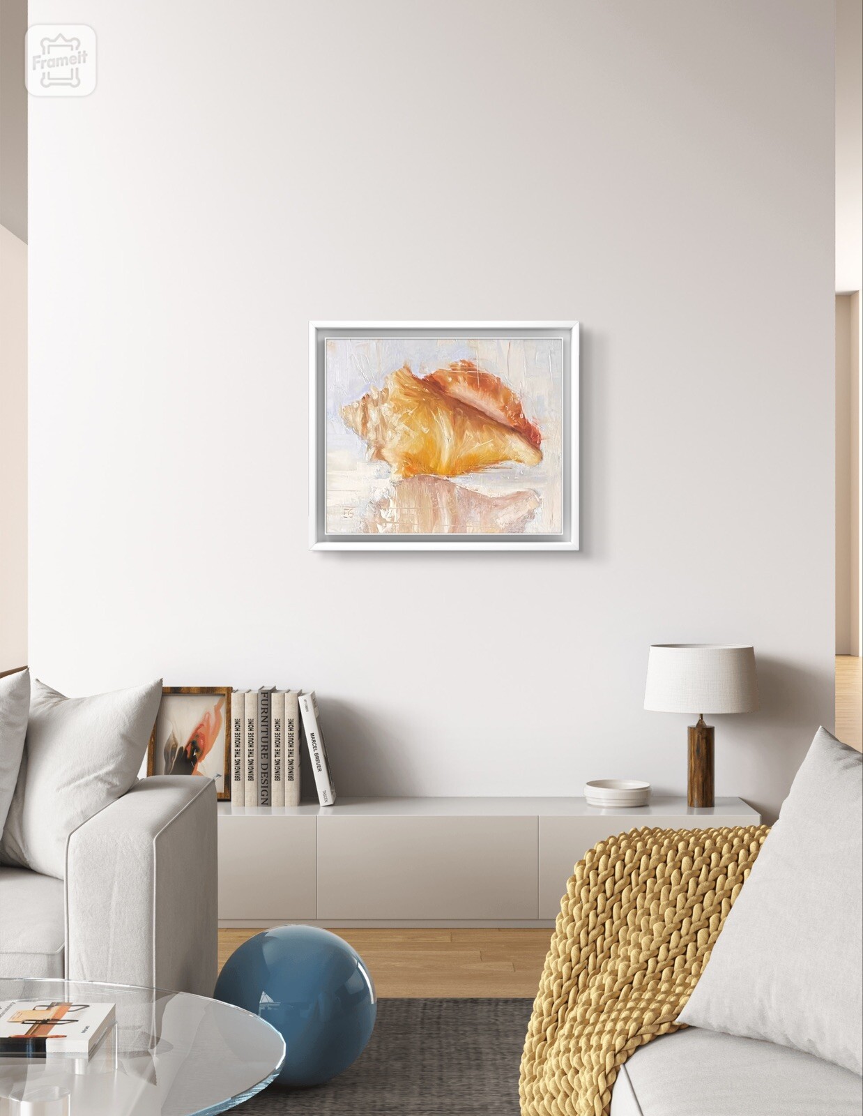Original Seashell Stillife Painting 8×10” Wall Decor new listed by artist