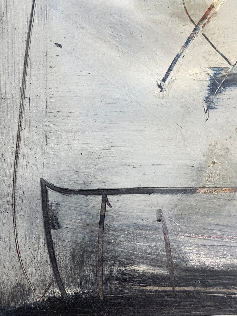 * MANFRED NIPP MALEREI ABSTRAKT ACRYLFARBE GEOMETRISCH MIXED MEDIA
