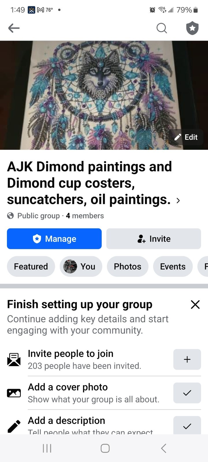 Ajk Dimond painting