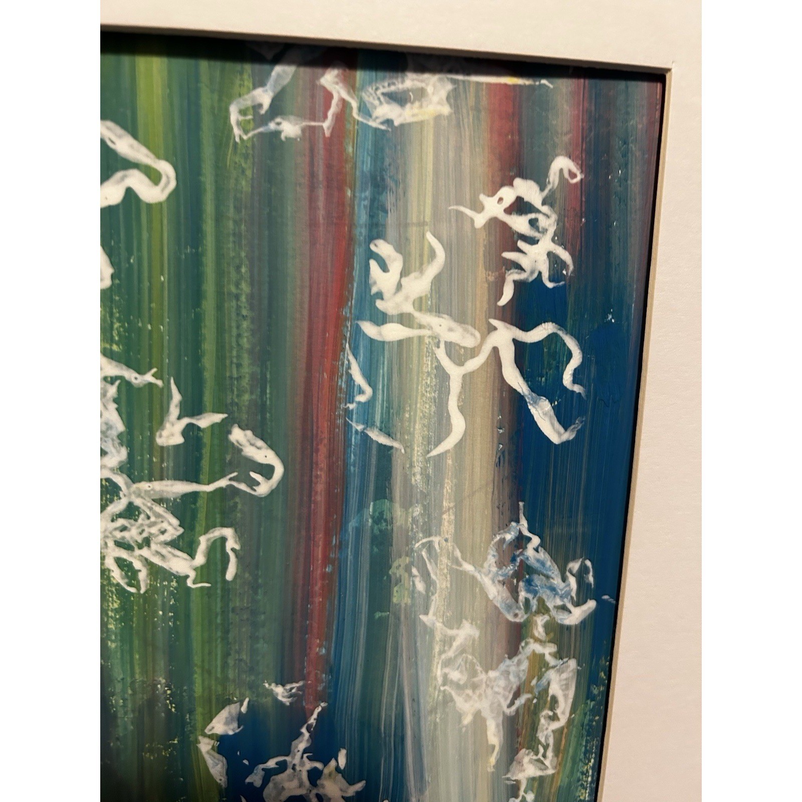 Original 11X14 Abstract Expressionism Wall Art PAPER Titled Colorful Illusions