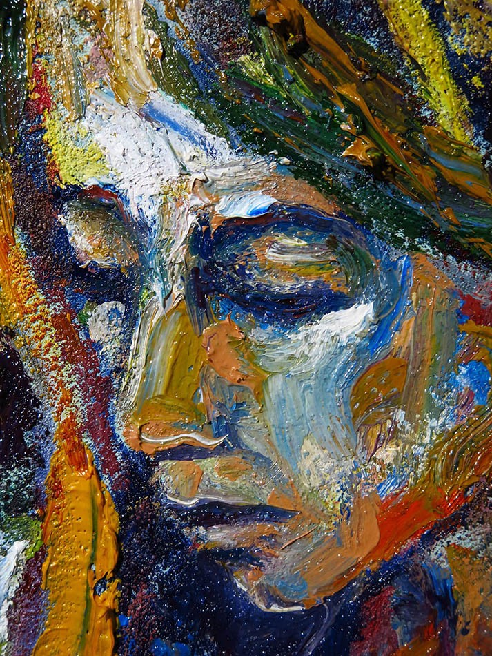 ORIGINAL OIL█PAINTING VINTAGE REALISM█ART SIGNED MAN LOVE MARRIAGE NR 24x24x1.5″