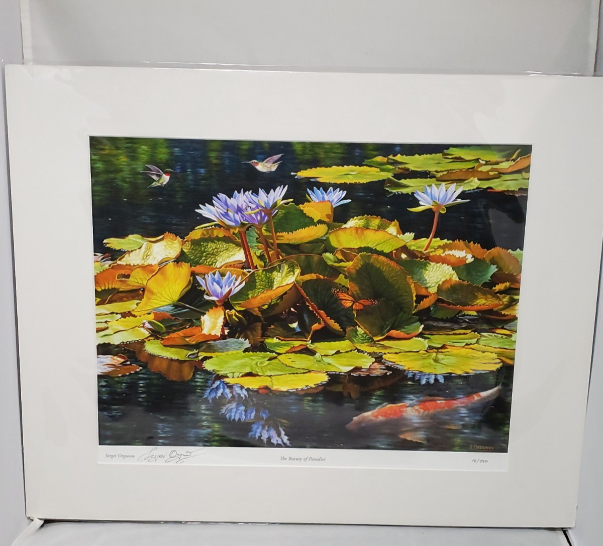 Sergei Orgunov The Beauty of Paradise 16/250 Print of Water Lillies Landscape