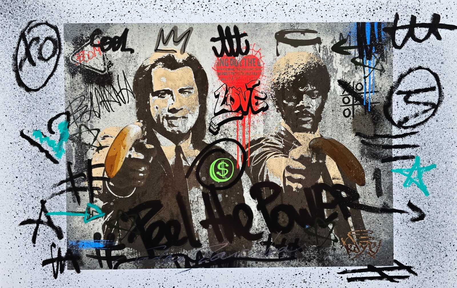 John Travolta and Samuel L. Jackson – Original Art by TedyZet | Urban Pop Art