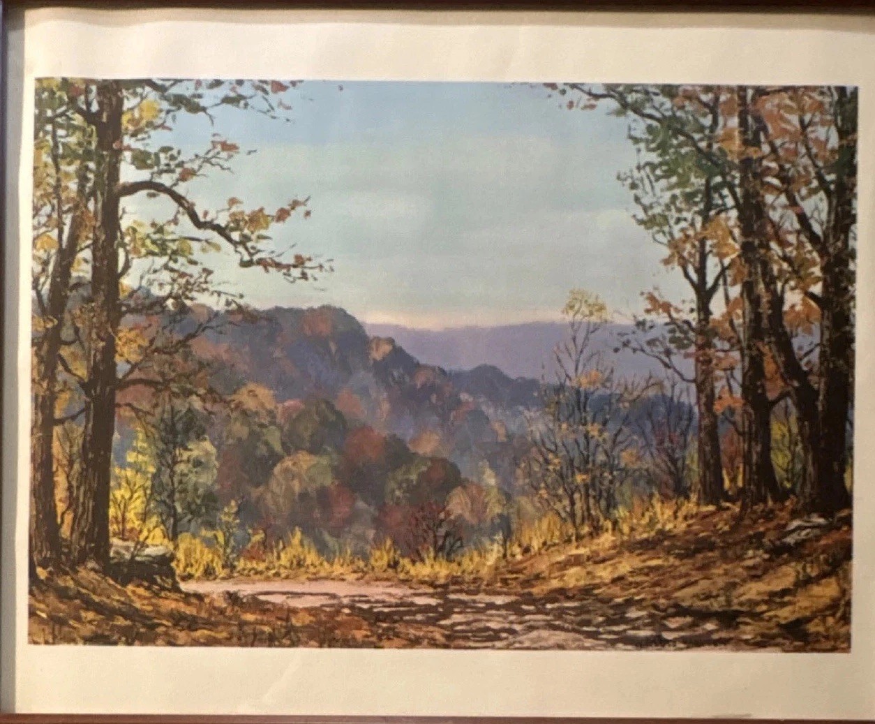 William Harold Hancock Signed Oil Painting Brown County Indiana Landscape Framed