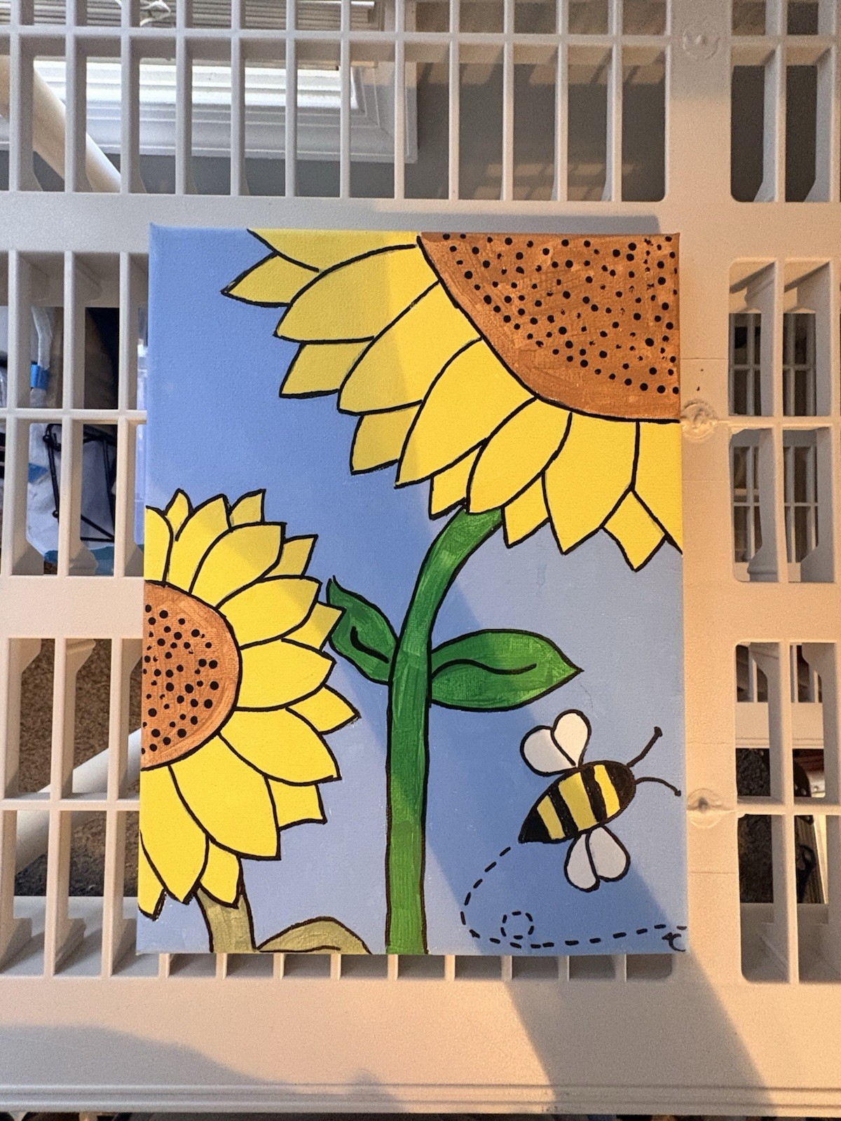2 Canvas Paintings Handmade