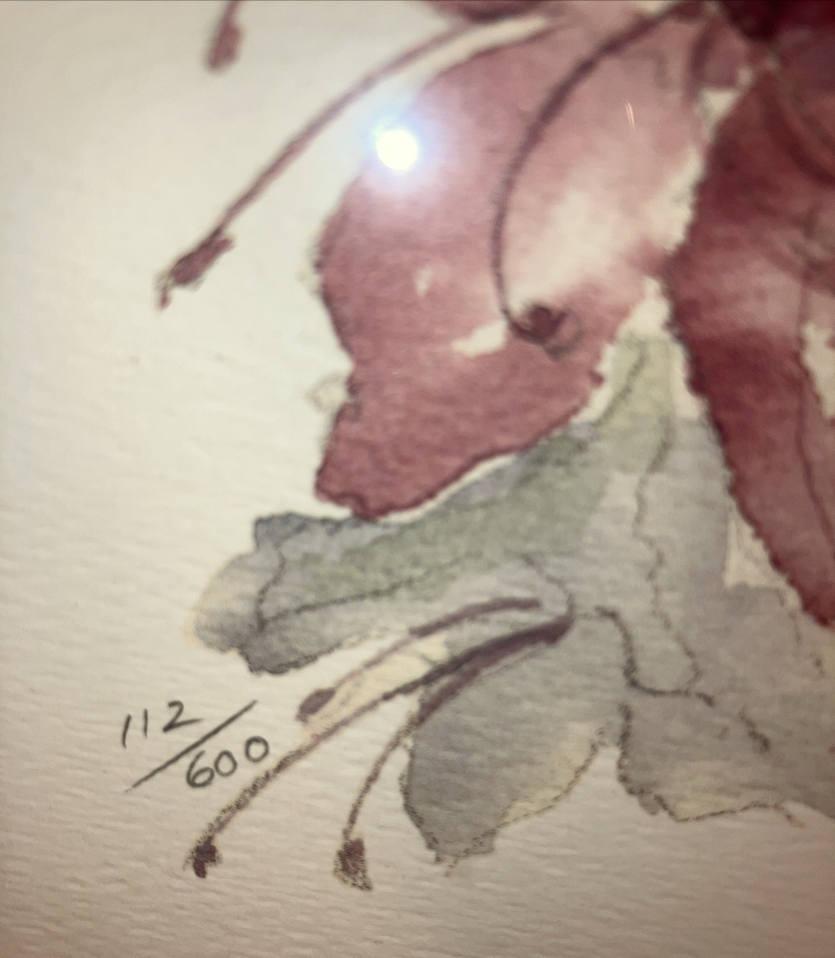 1939-2019 Phyllis Terrell Original Painting 1992 Cornelia Georgia Hummingbird