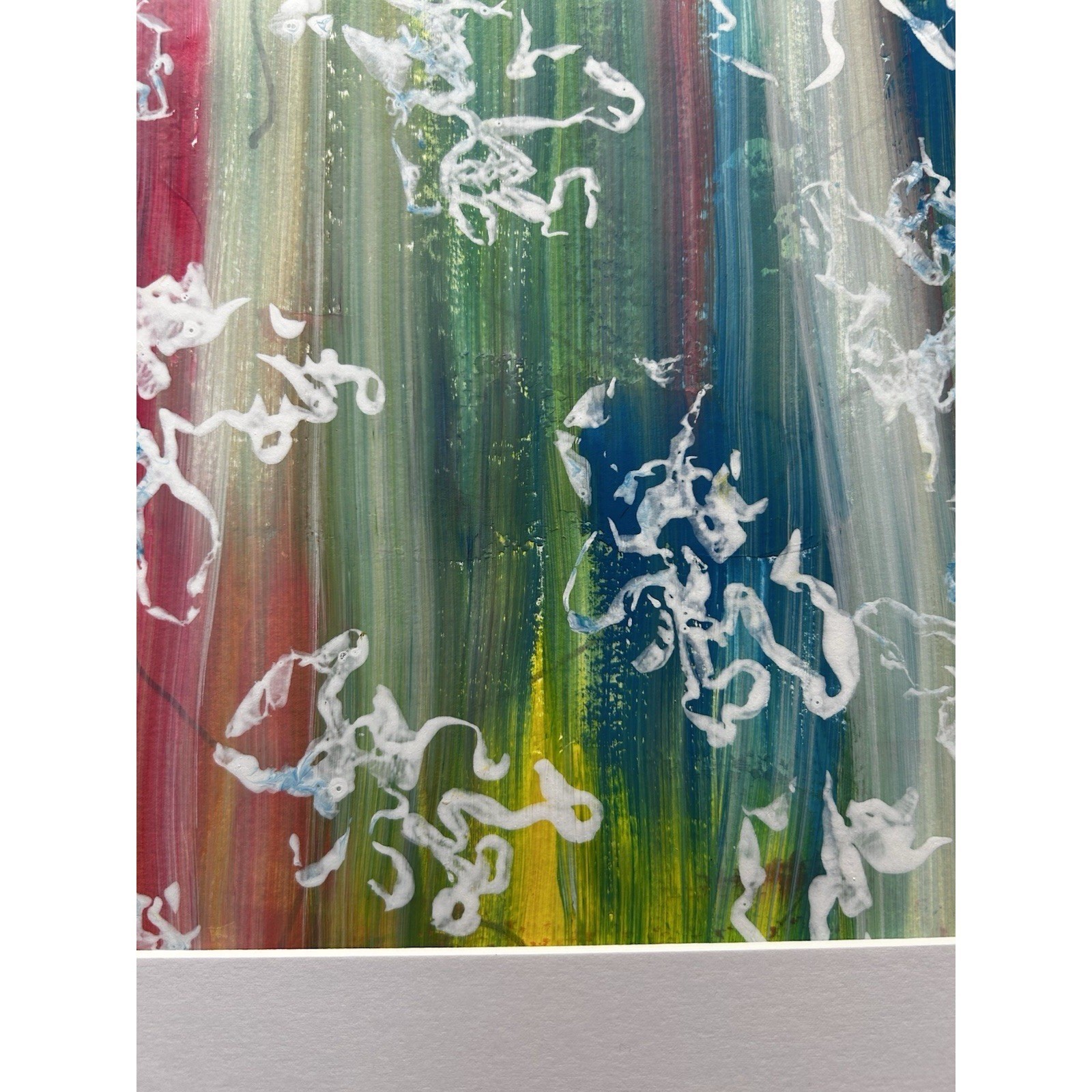 Original 11X14 Abstract Expressionism Wall Art PAPER Titled Colorful Illusions
