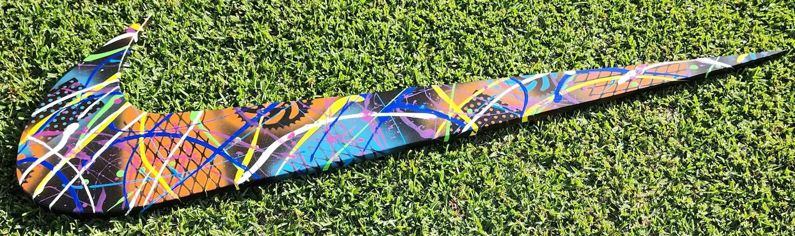 Swoosh Art work ( Signed by Artist ) # 5 of 25 made 6′ LONG