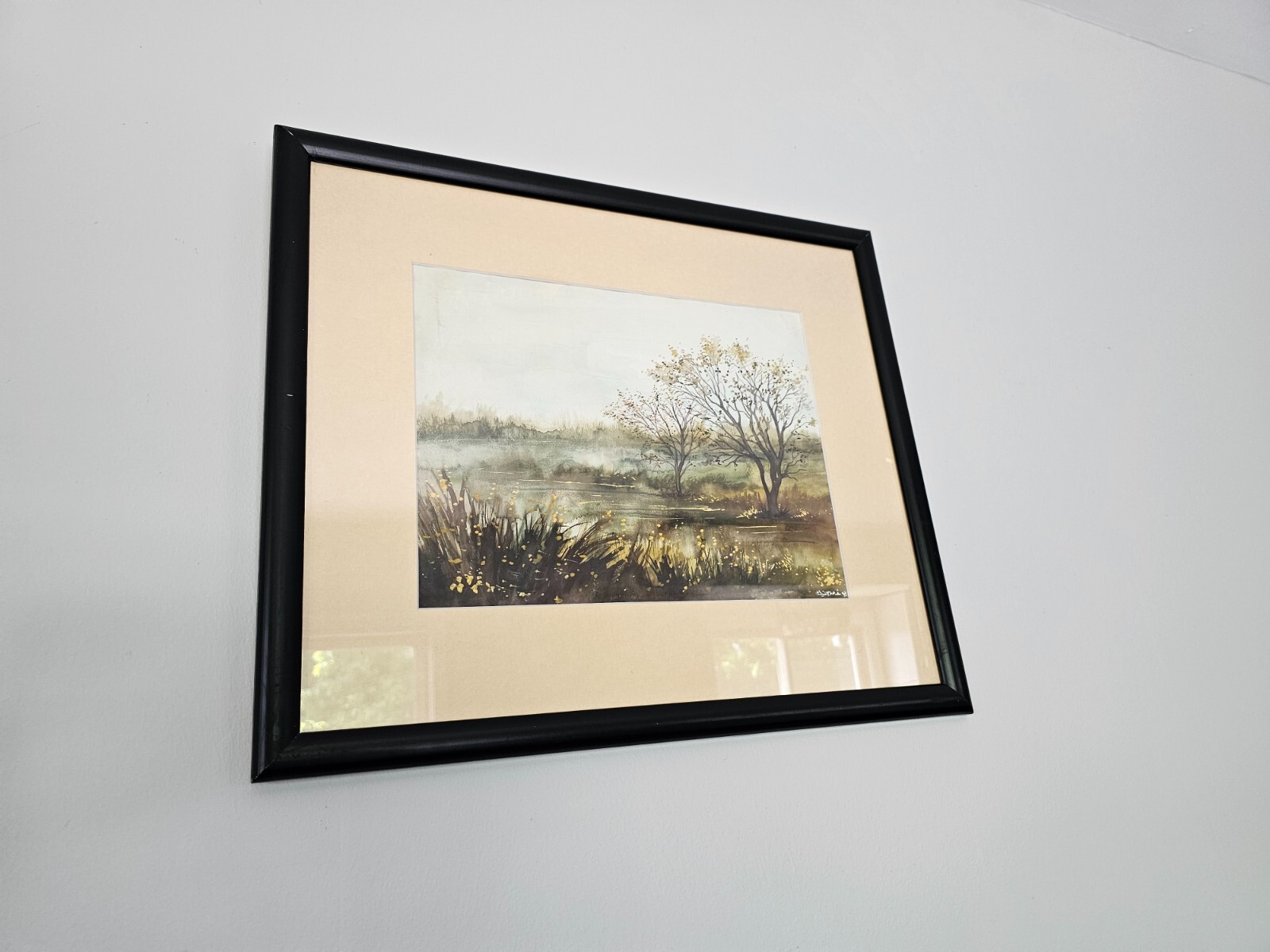 Youssef Sabouni يوسف صابوني Landscape watercolor Painting SYR Fine Art 12 x 9.5″