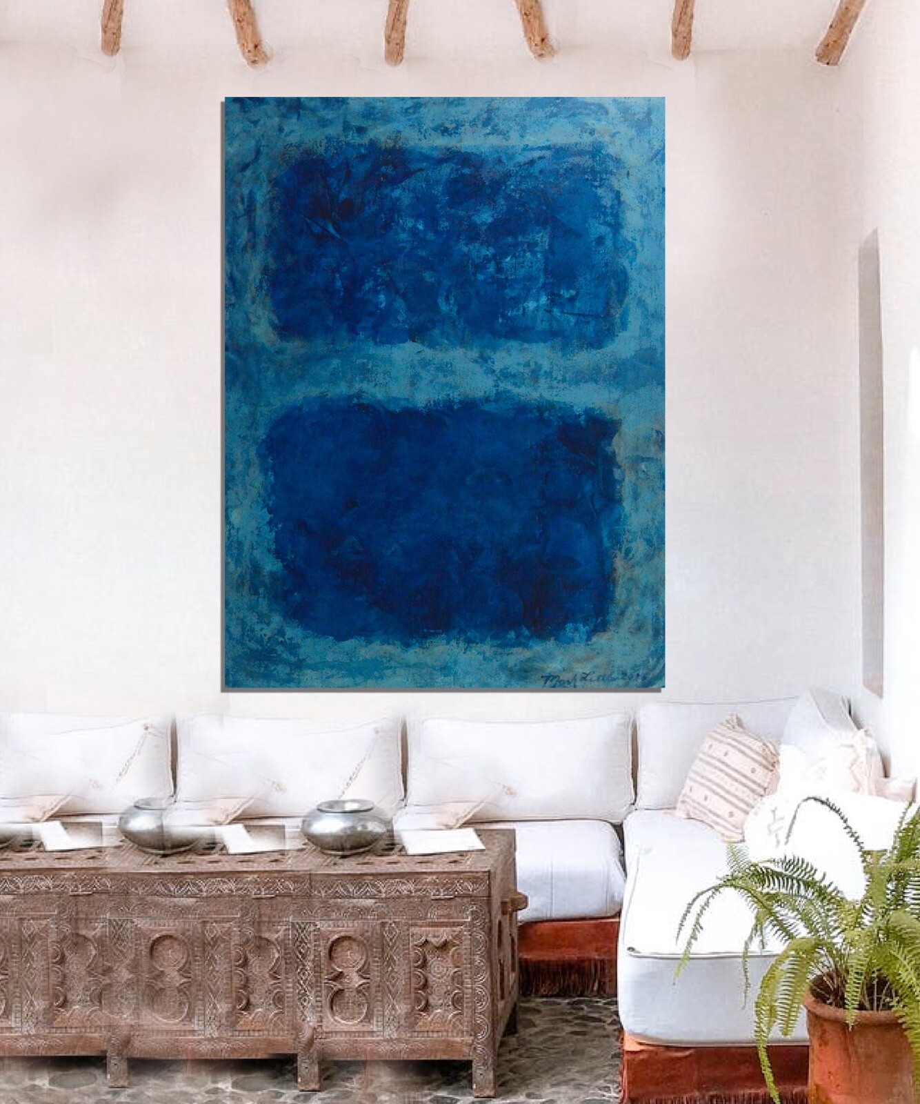 Mark Rothko style￼ Profession￼al Painting 81” X 62”(6ft 9in)Abstract Modern