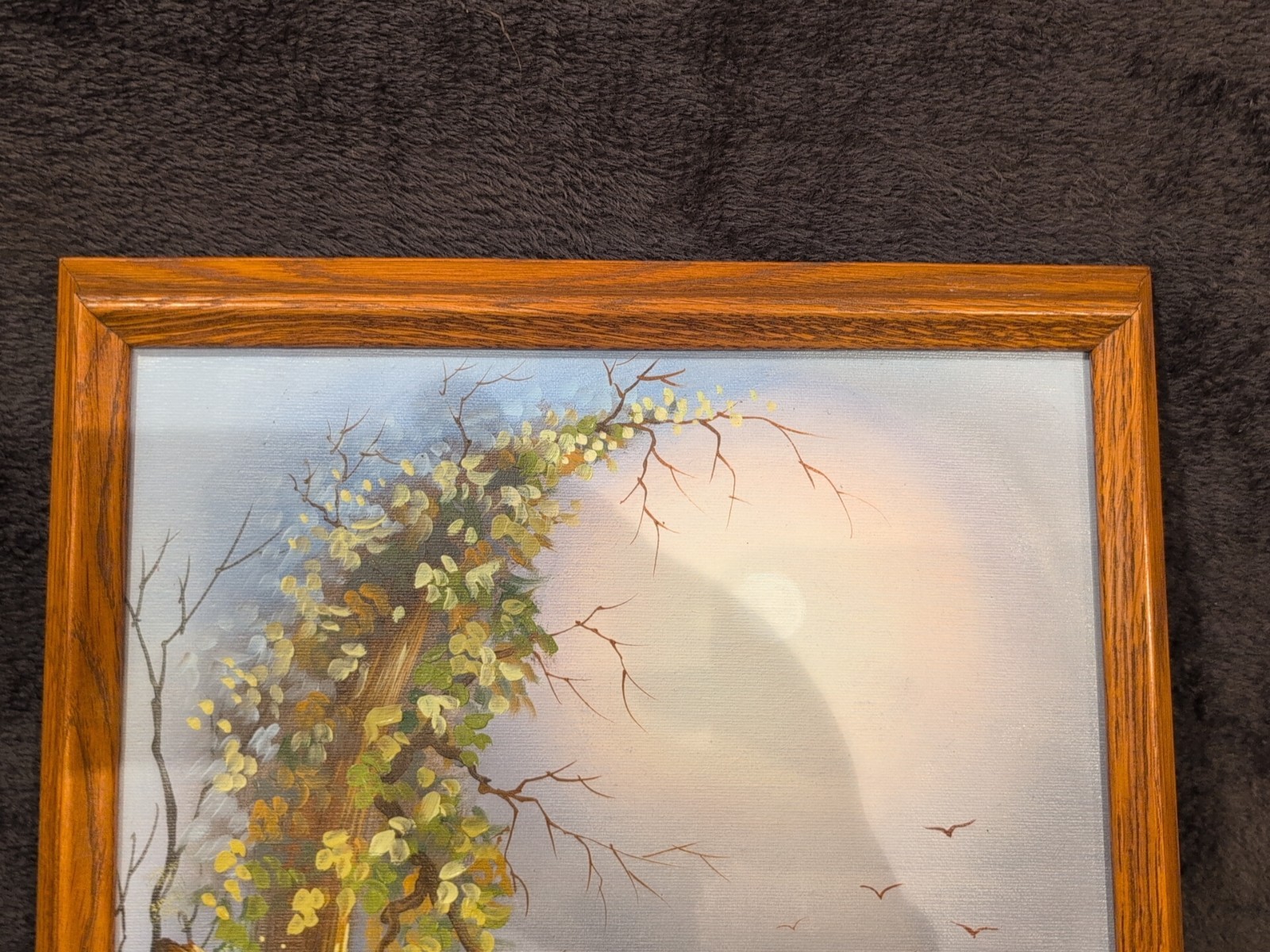 VTG Signed H. Reich – Children In Nature – Oil Painting -Framed: 14.5 X 18.5