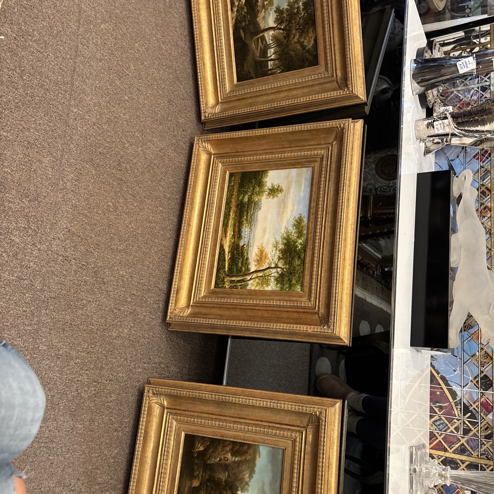 Series Of 3 Landscape Oil On Board Paintings Signed And Framed Price For 3