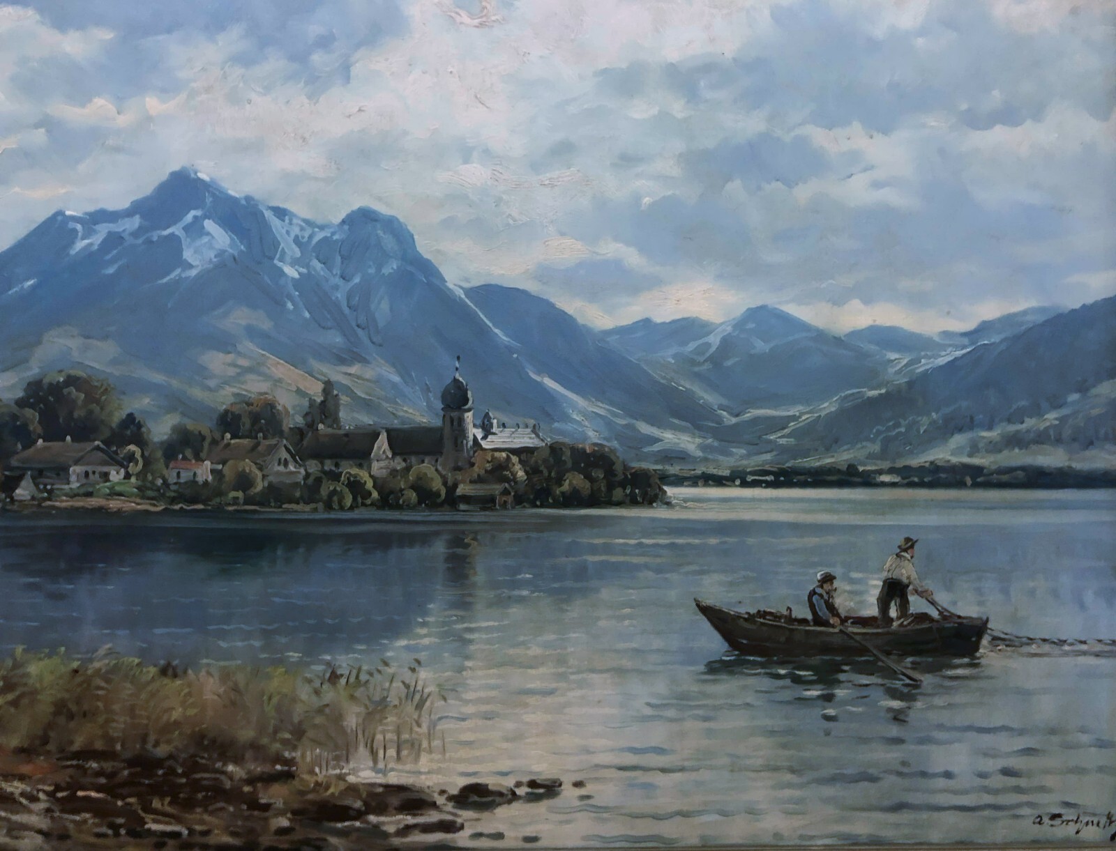 Alexander Schultz (Norwegian 1901-1981) Original Oil Painting Signed