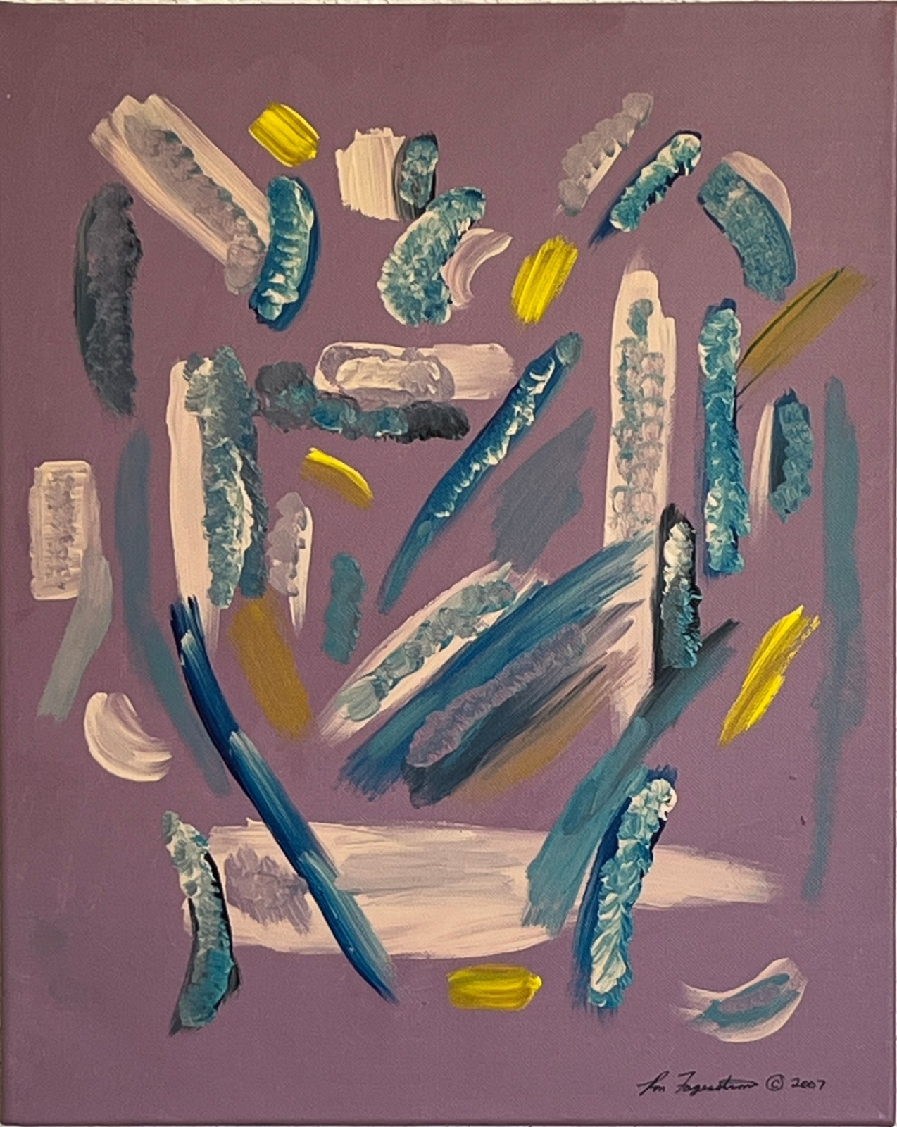 Original Abstract Acrylic Art Painting – Moment of Faith 1