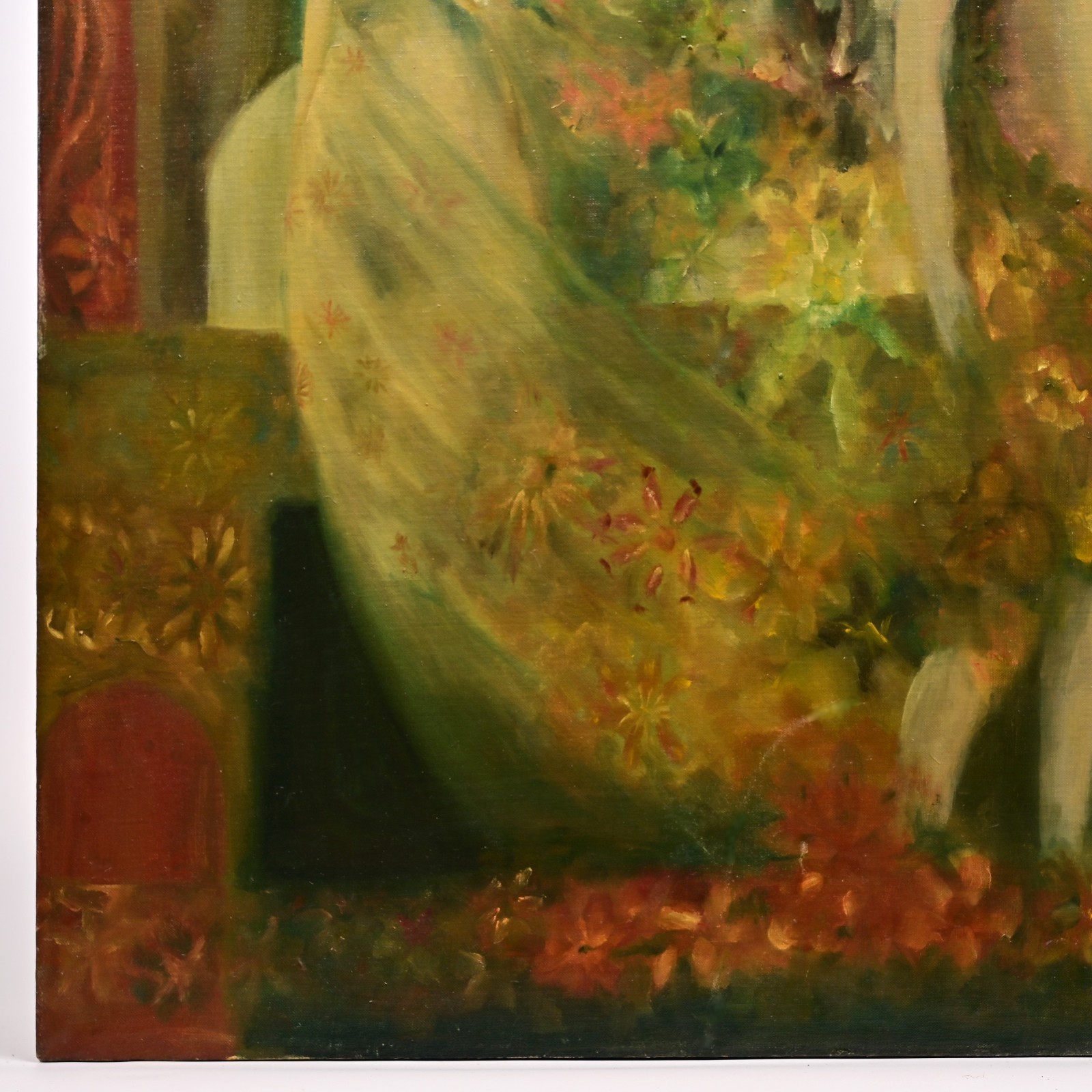 FREDERICK SPRAGUE Original Vintage Signed Figurative Double Portrait Painting