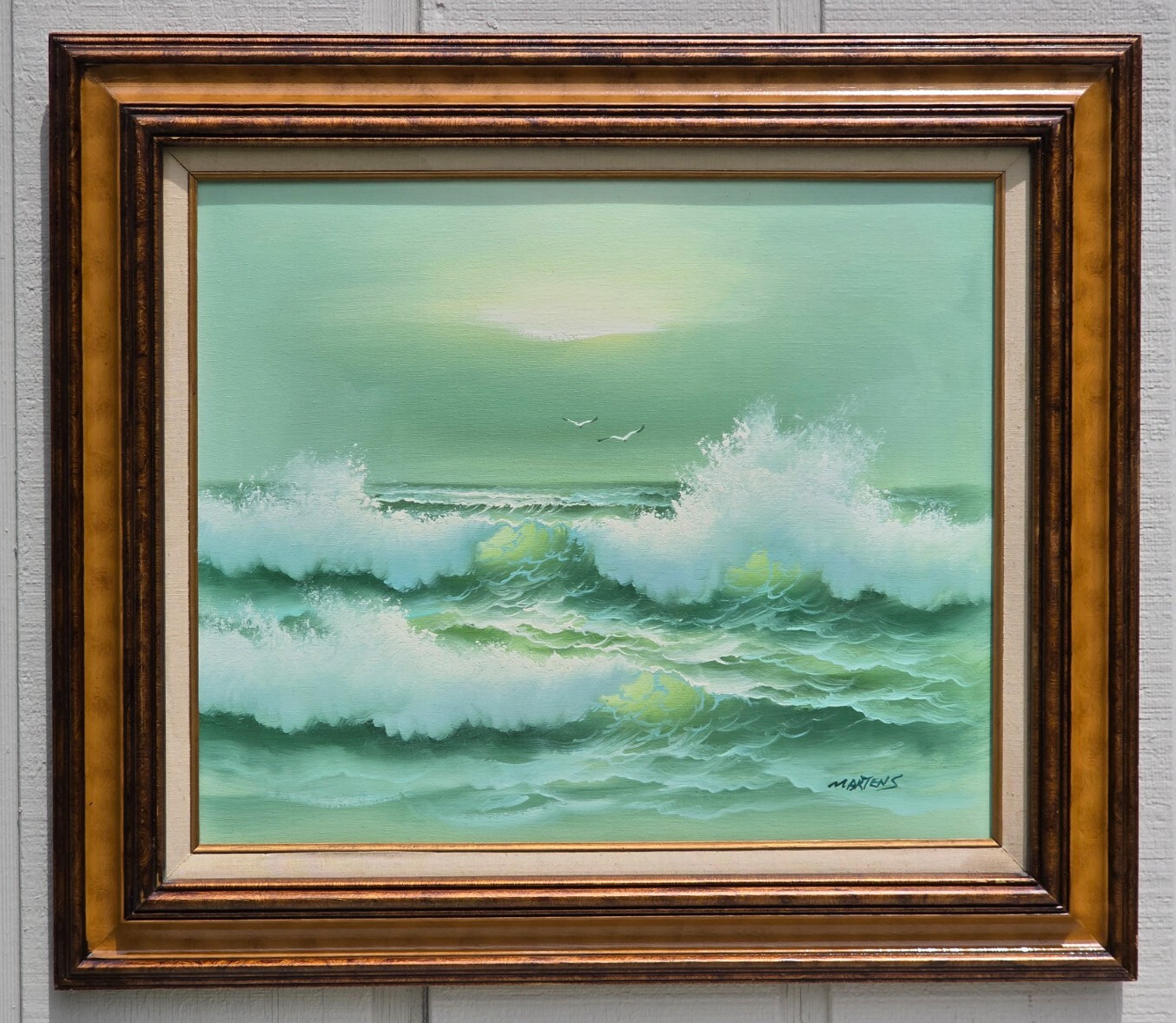 ARTHUR MARTENS Seascape Ocean Vintage Oil Painting