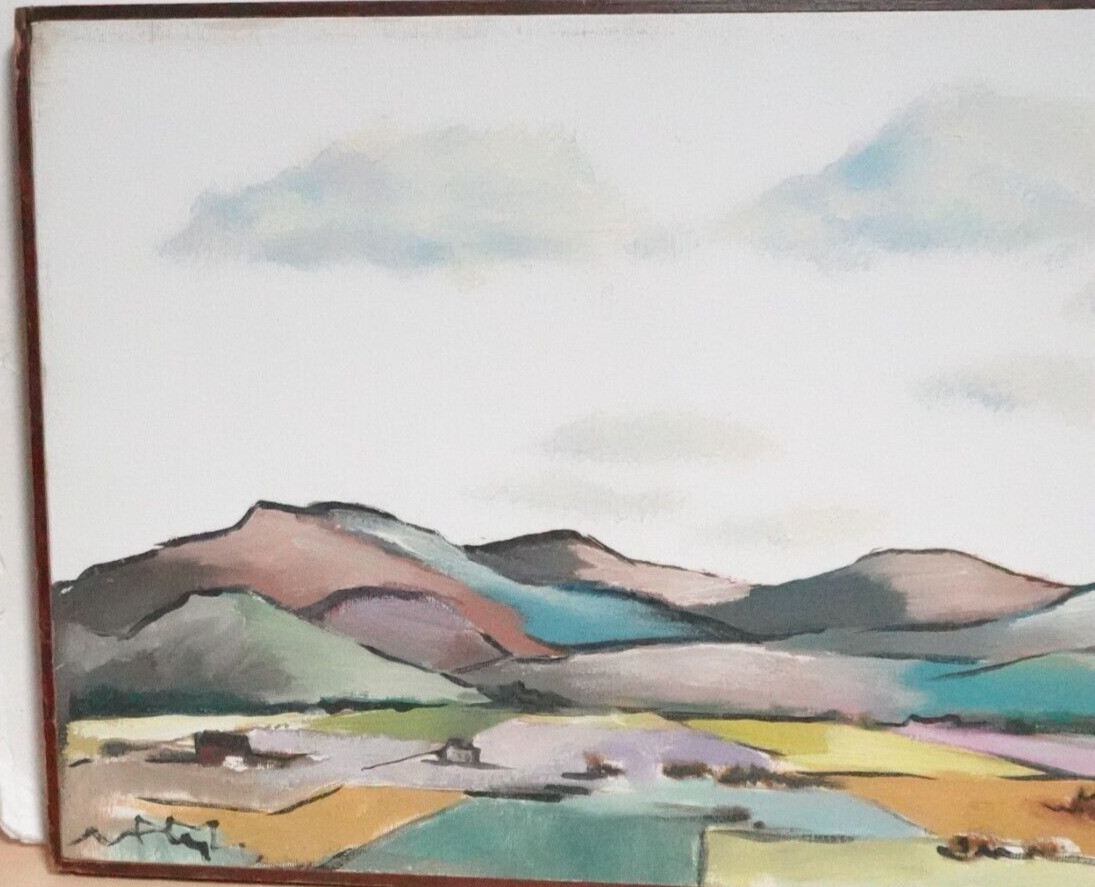 Harold A. Schultz (American, b. 1907) «NEAR SANTA FE» ORG OIL ON CANVAS PAINTING