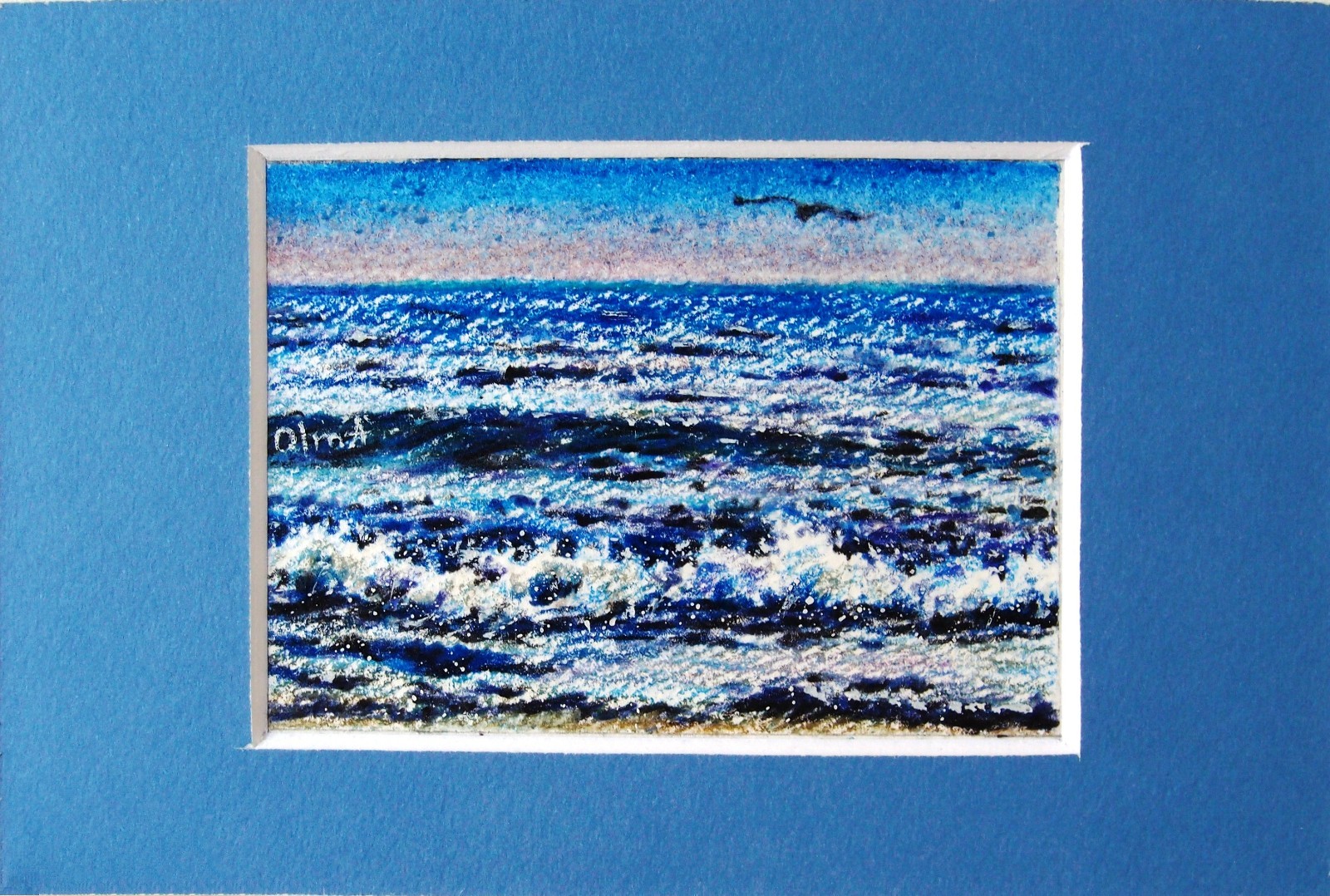 ACEO Artwork Seascape Original Art Painting Sea Miniature Gift Ukrainian Artist