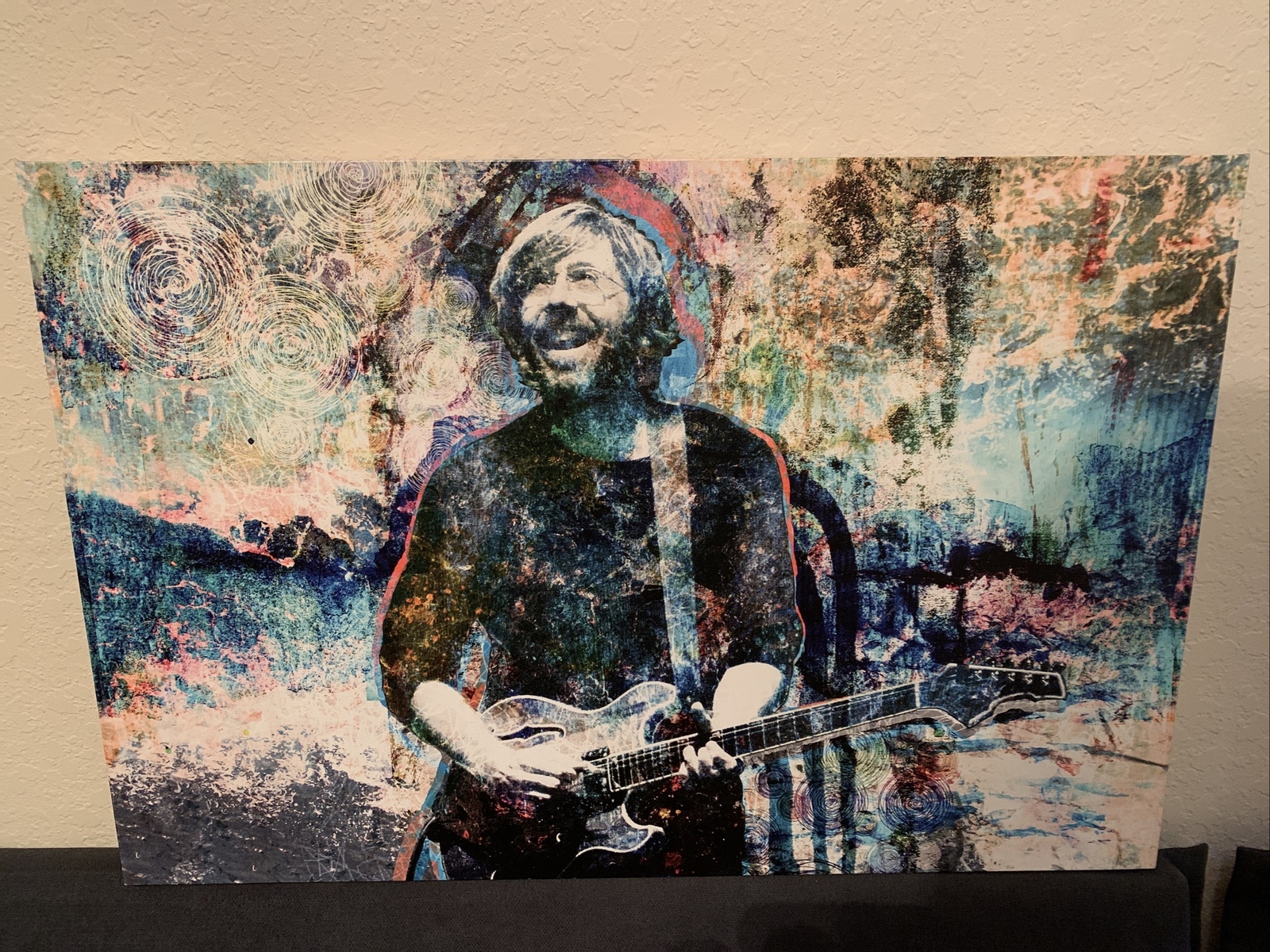 Trey Anastasio Art Print Portrait Painting Art Phish Band Music 30×20 Clapton