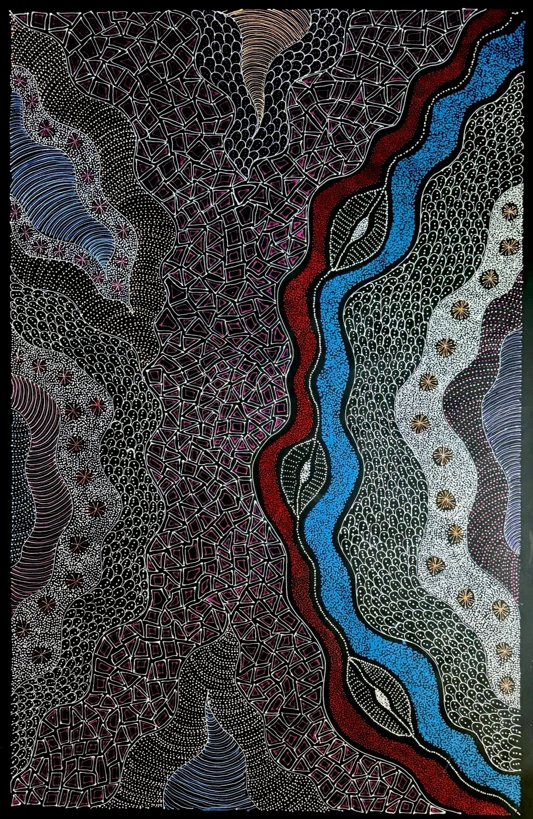 Rayleen Price Pula, Authentic Aboriginal art .Incl Photo’s and COA.