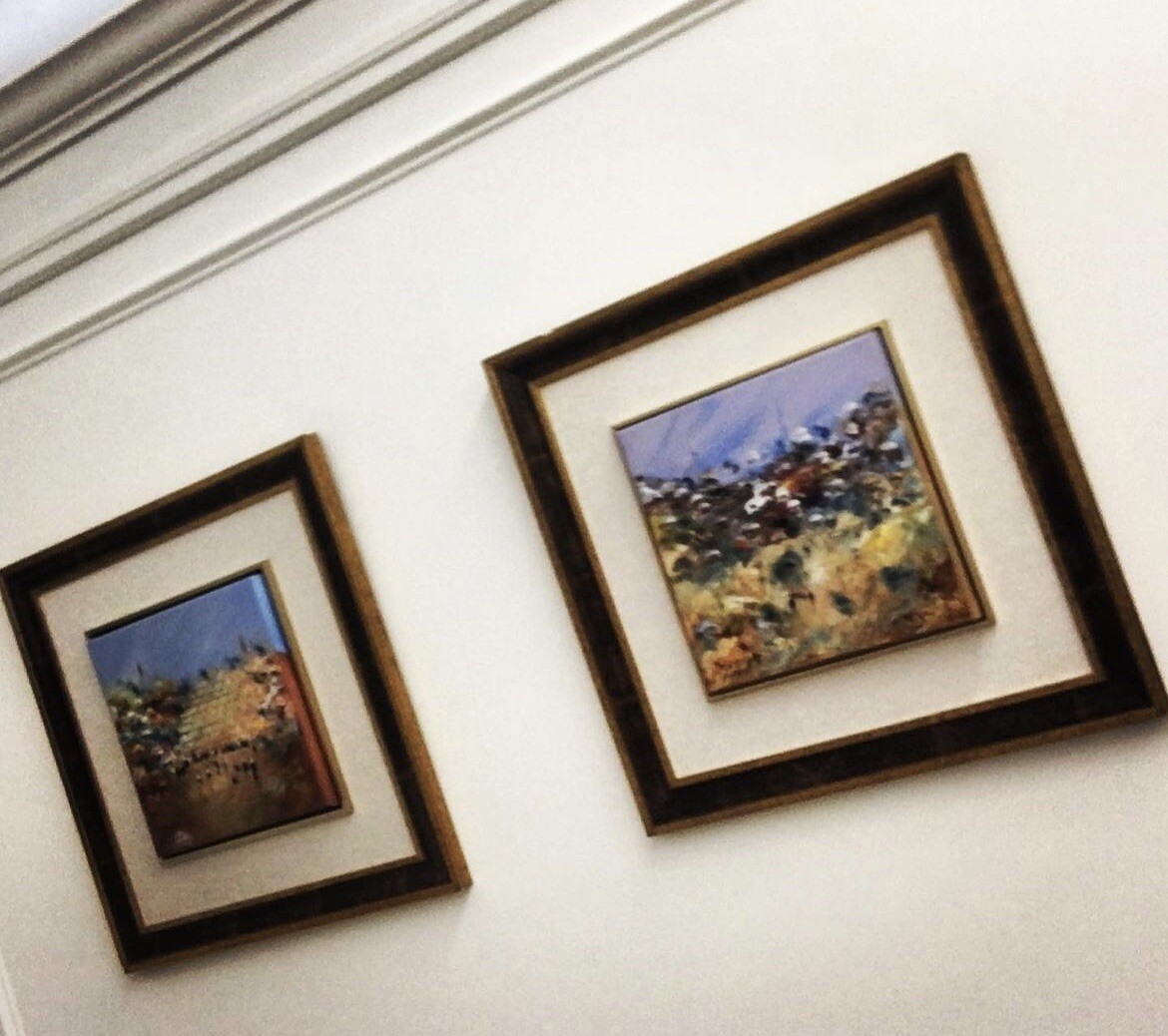 Beautiful PAIR – Vtg Original BEN AVRAM Oil Paintings