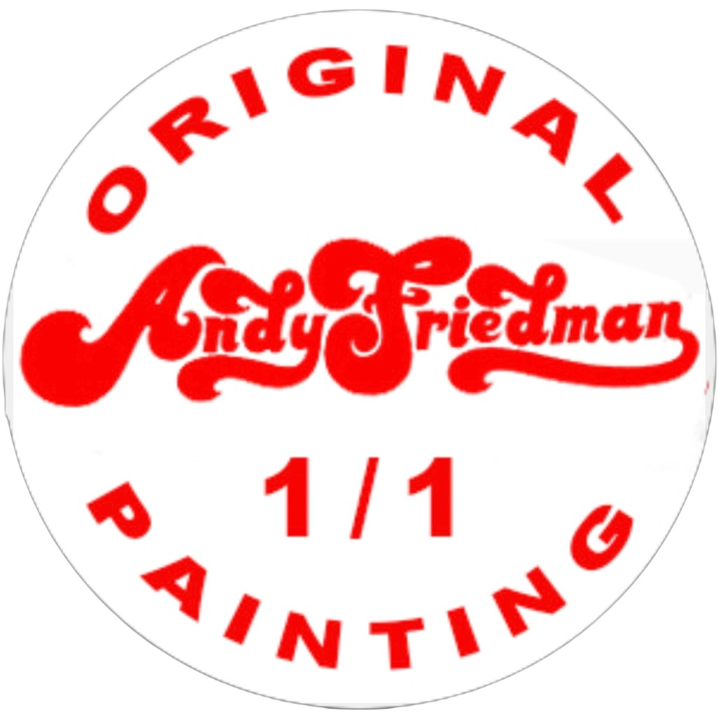 1989 Fleer Orel Hershiser Original Watercolor Painting 1/1 Andy Friedman Signed