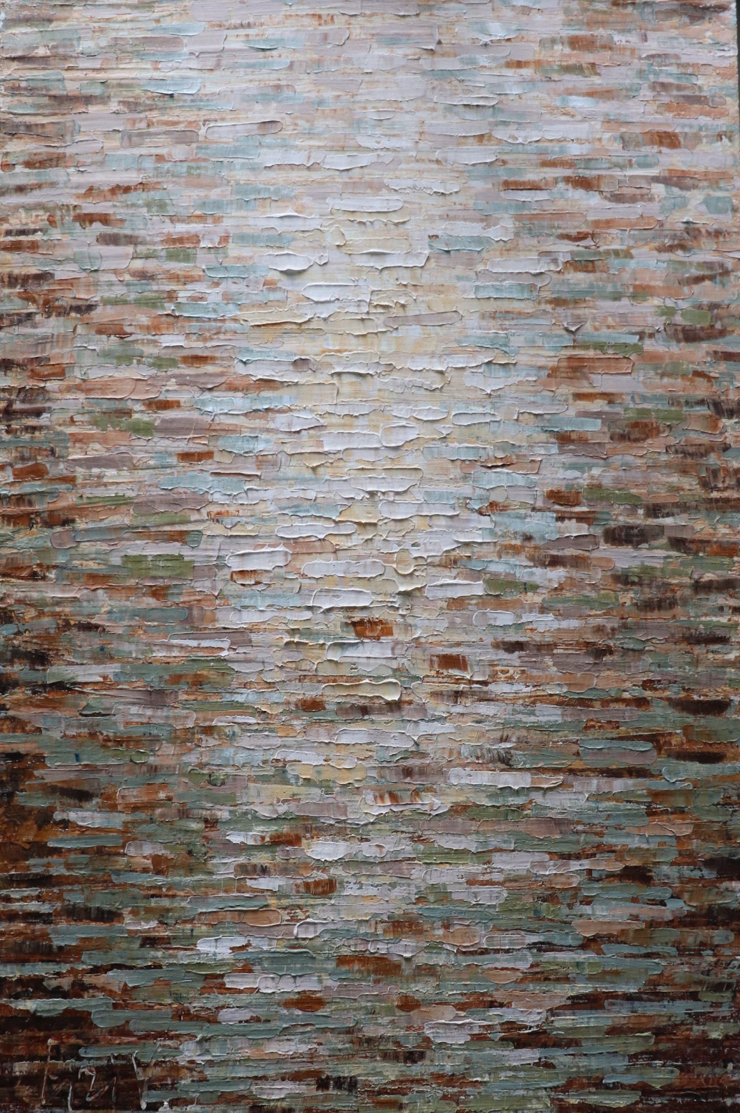 Textured Abstract Painting 24×36 | Earth Tone Wabi-Sabi Wall Art, Rustic Modern