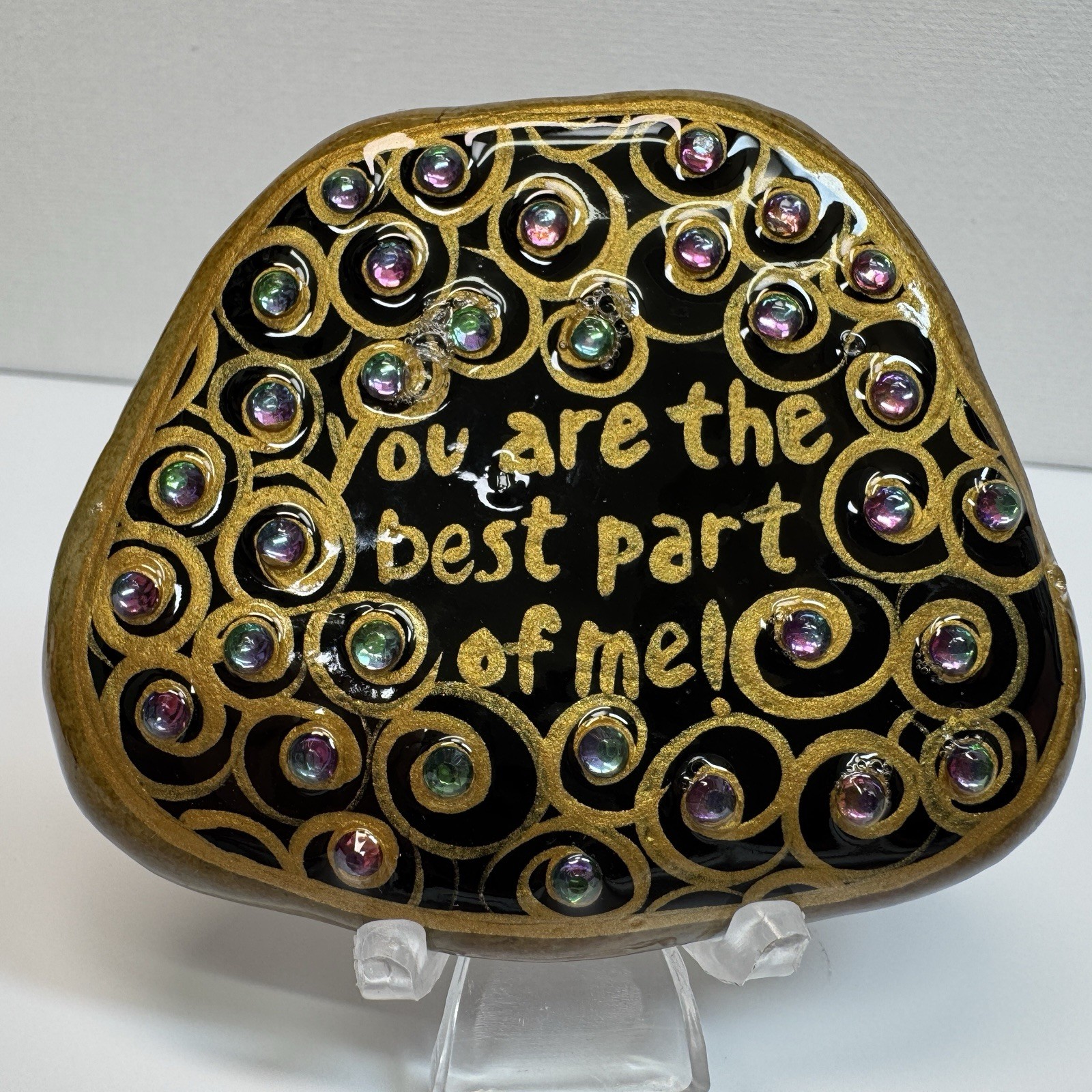 Encouragement, Love, and Kindness Rock – Hand-Painted By Jadel Rocks