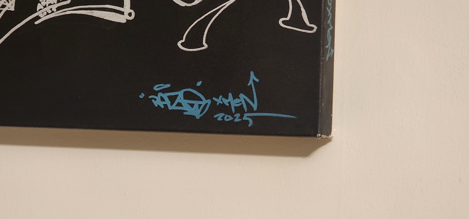 Original RAZE X-MeN «Funky Drummer» Acrylic and Spray Paint on Canvas
