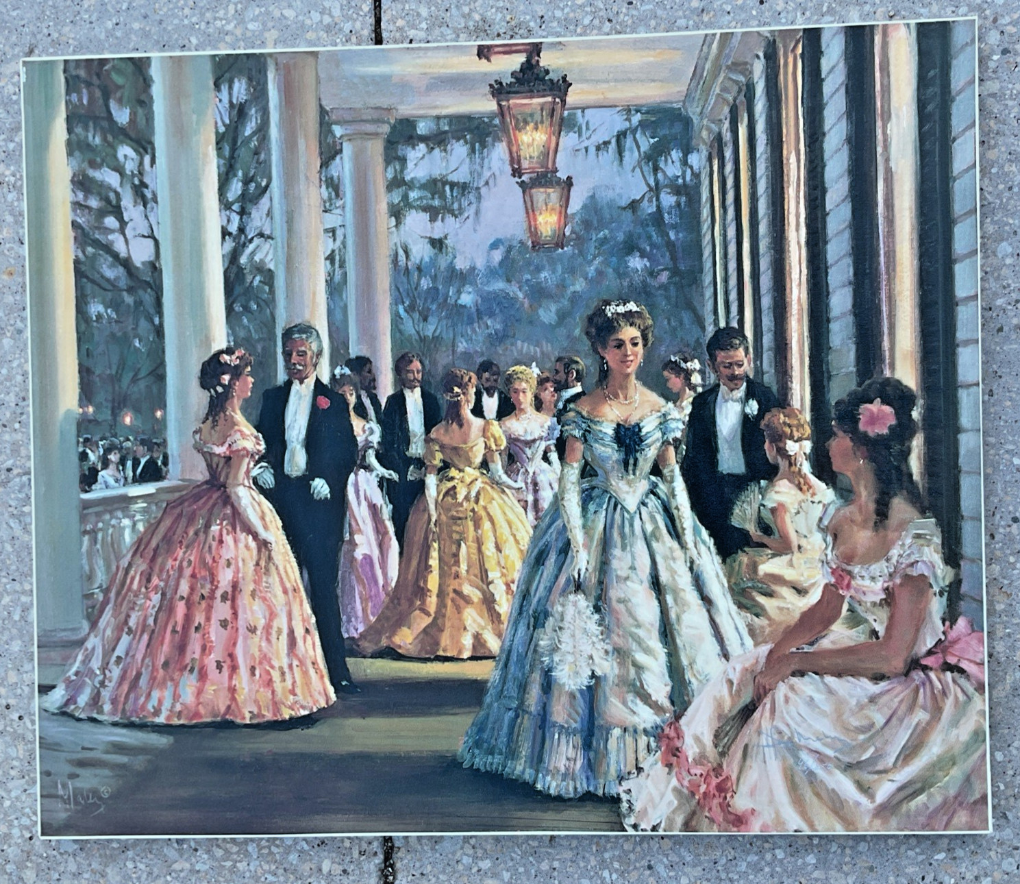 «Summer Carousel» Alan Maley Print On Canvas Signed/Numbered, Lim Ed, COA
