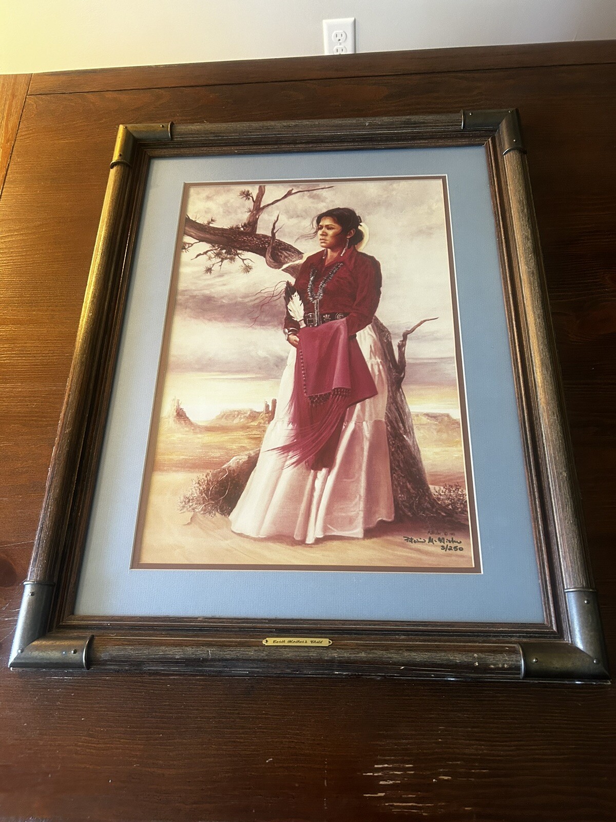 Pat McAllister Signed & Framed Print 21 1/2w X 27 1/2 L ..3/250 Dated 1983