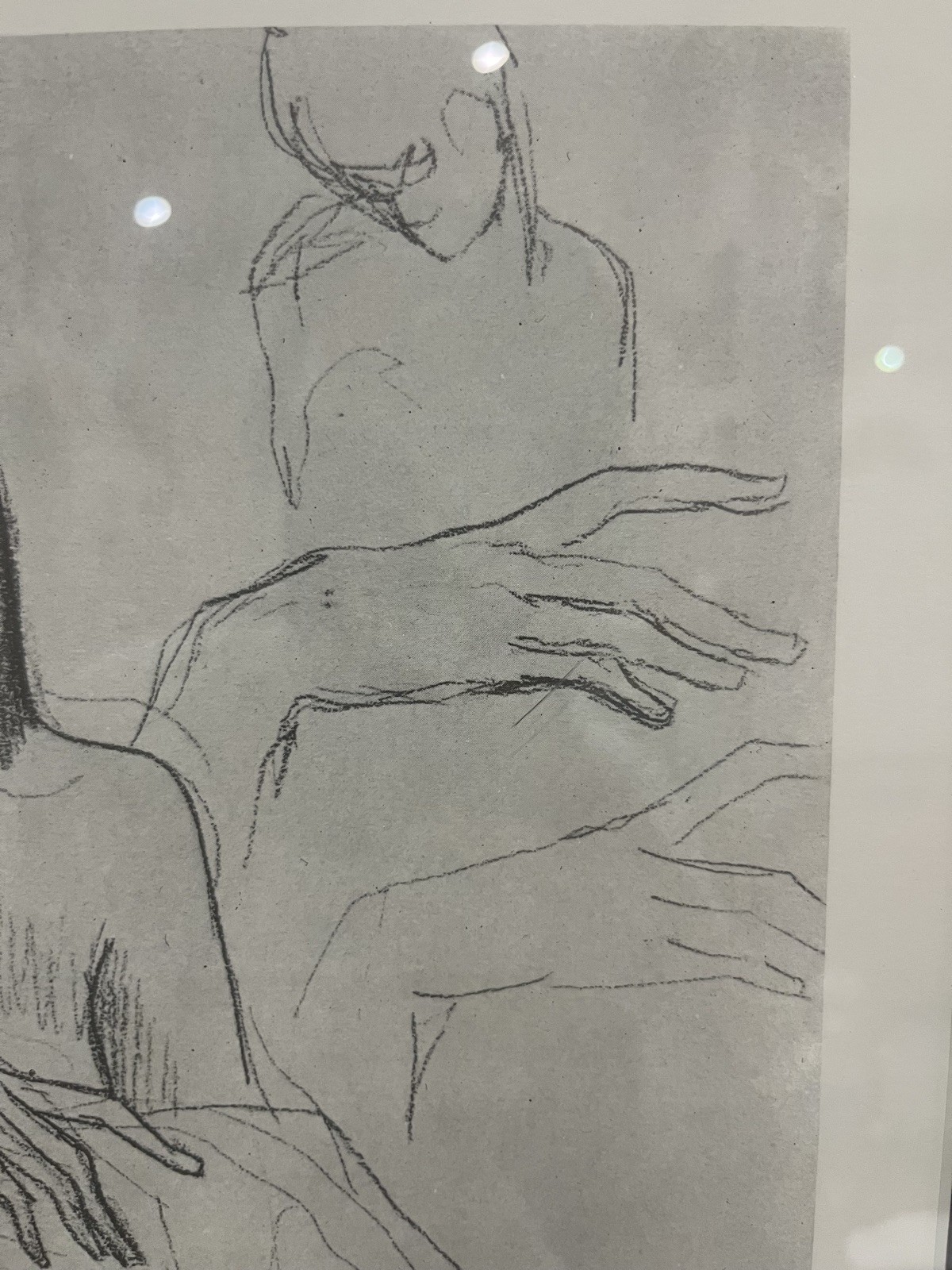 Pablo Picasso MOTHER CHILD Studies Right Hand Framed Pencil Sketch Art Portrait