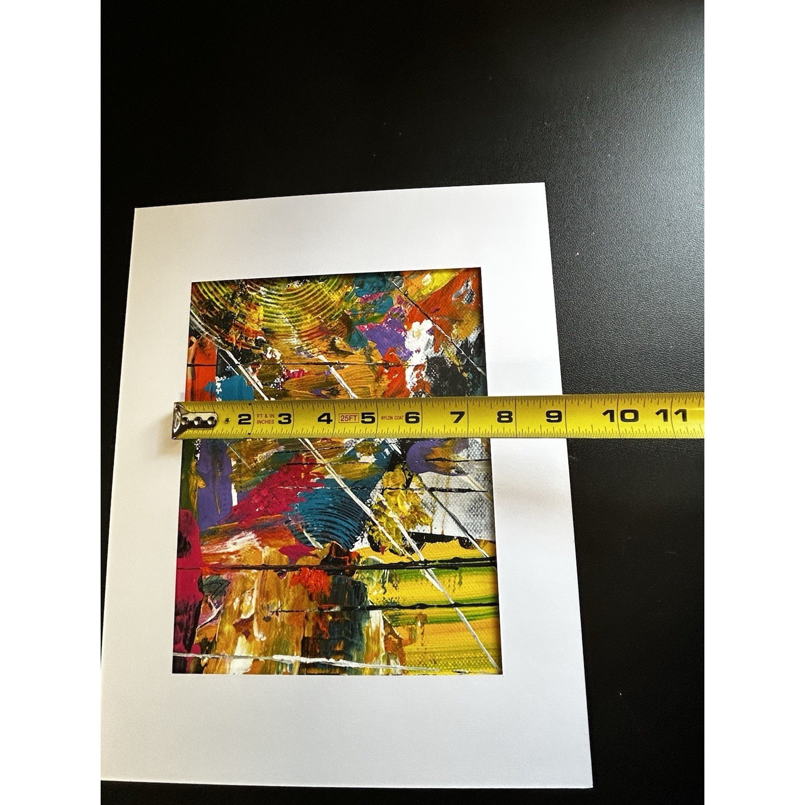 Jodiann Post Paper Painting Acrylic Modern Art Matte Abstract Titled Vertigo