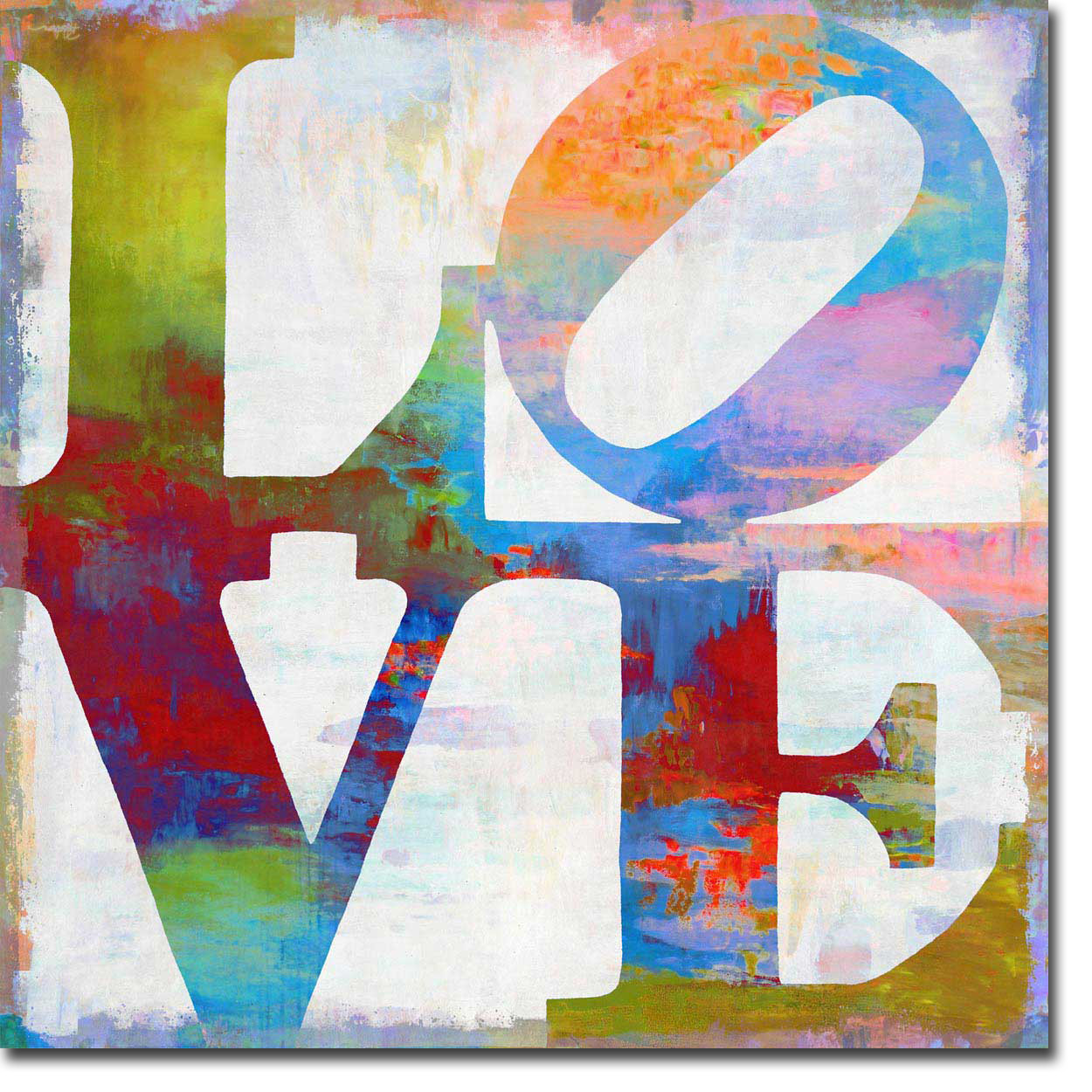 Love in Color by Jamie MacDowell Gallery-Wrapped Canvas Giclee (24 in x 24 in)